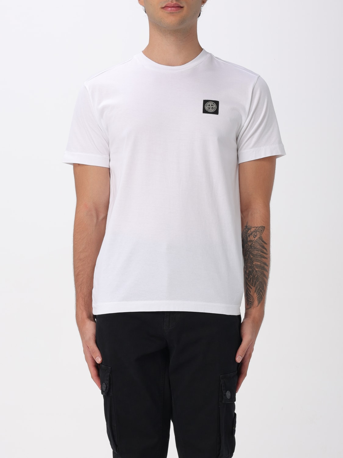 STONE ISLAND T-SHIRT: T-shirt men Stone Island, White - Img 1