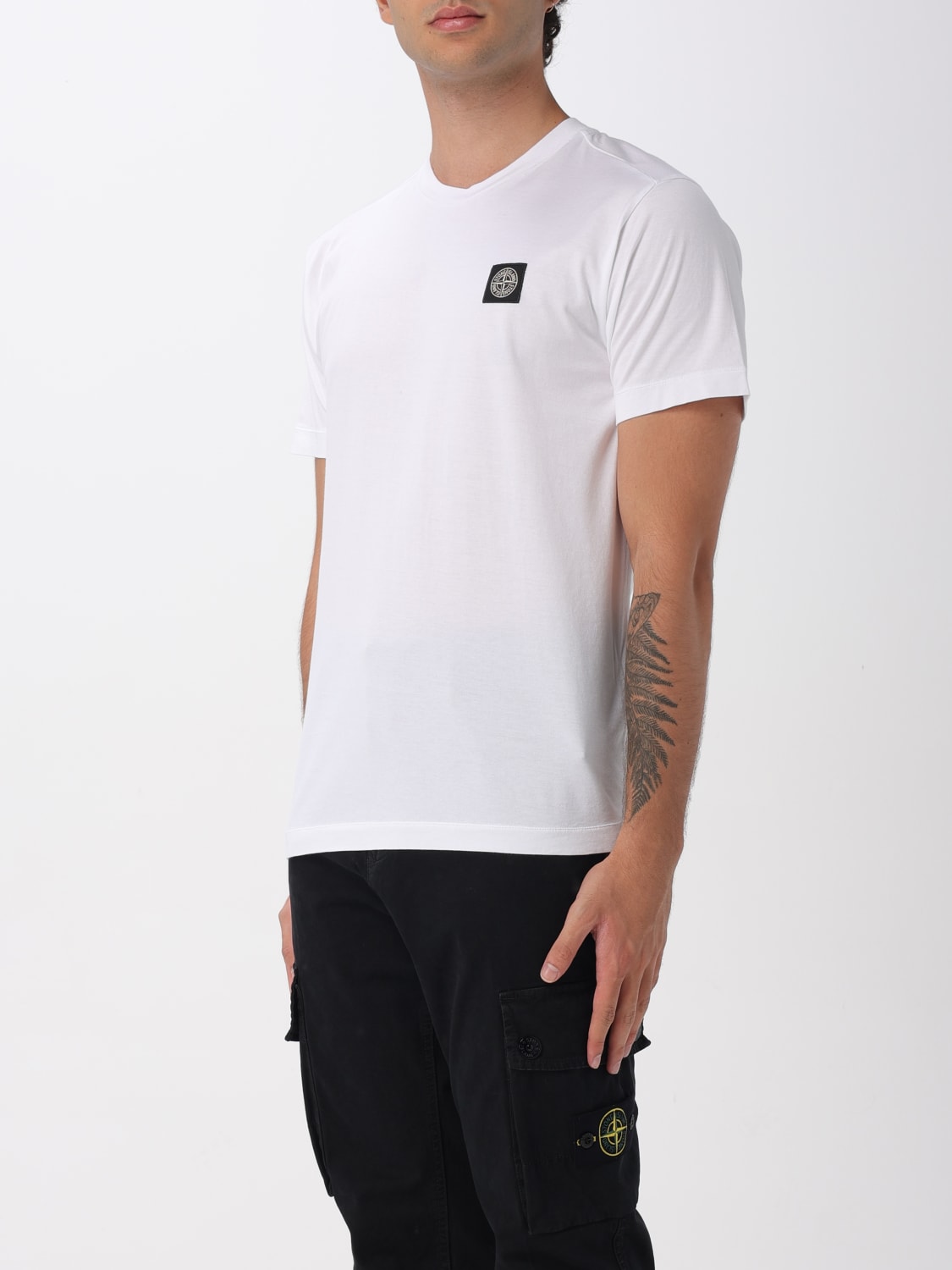 STONE ISLAND T-SHIRT: T-shirt men Stone Island, White - Img 3