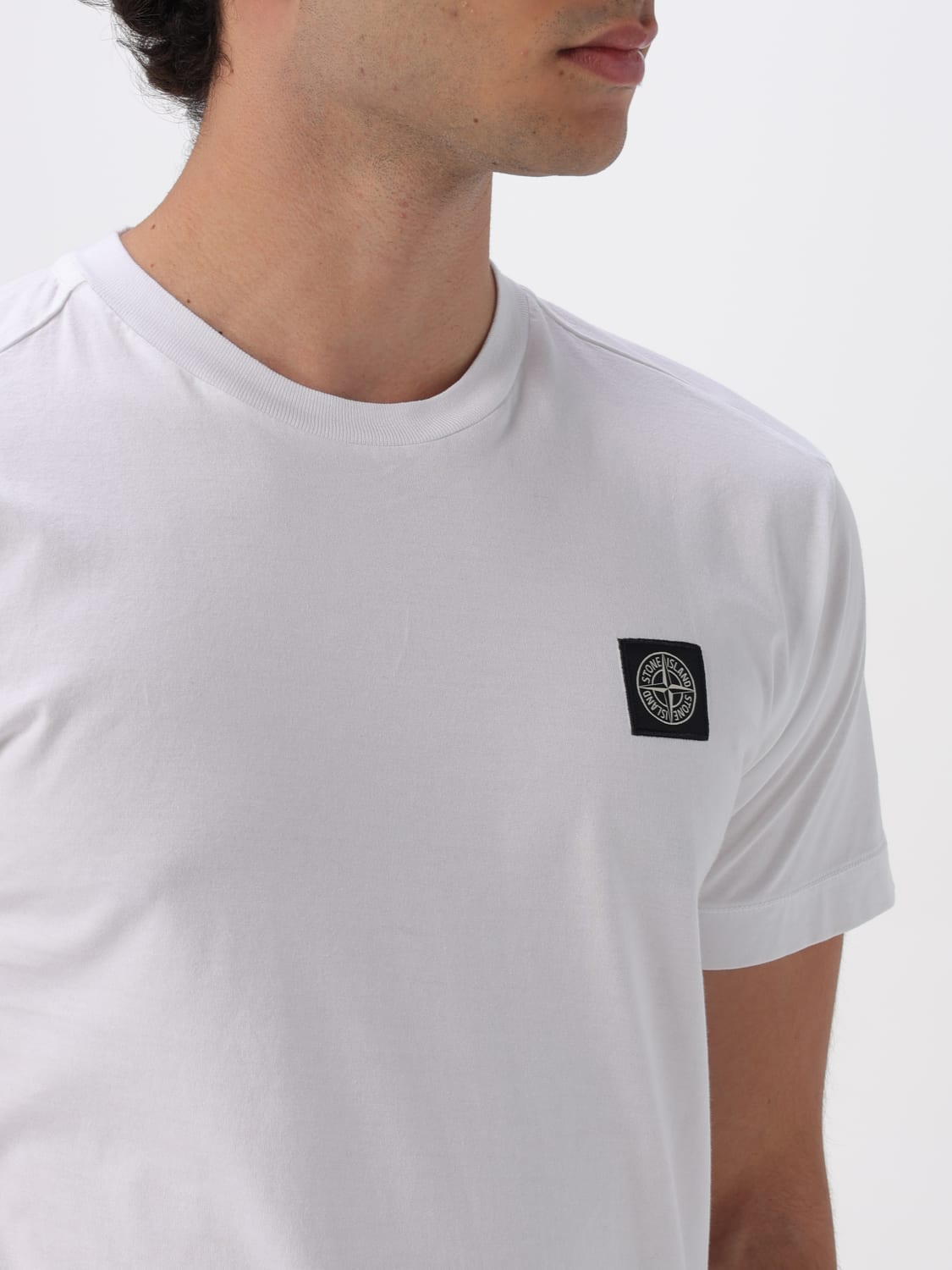 STONE ISLAND T-SHIRT: T-shirt men Stone Island, White - Img 4