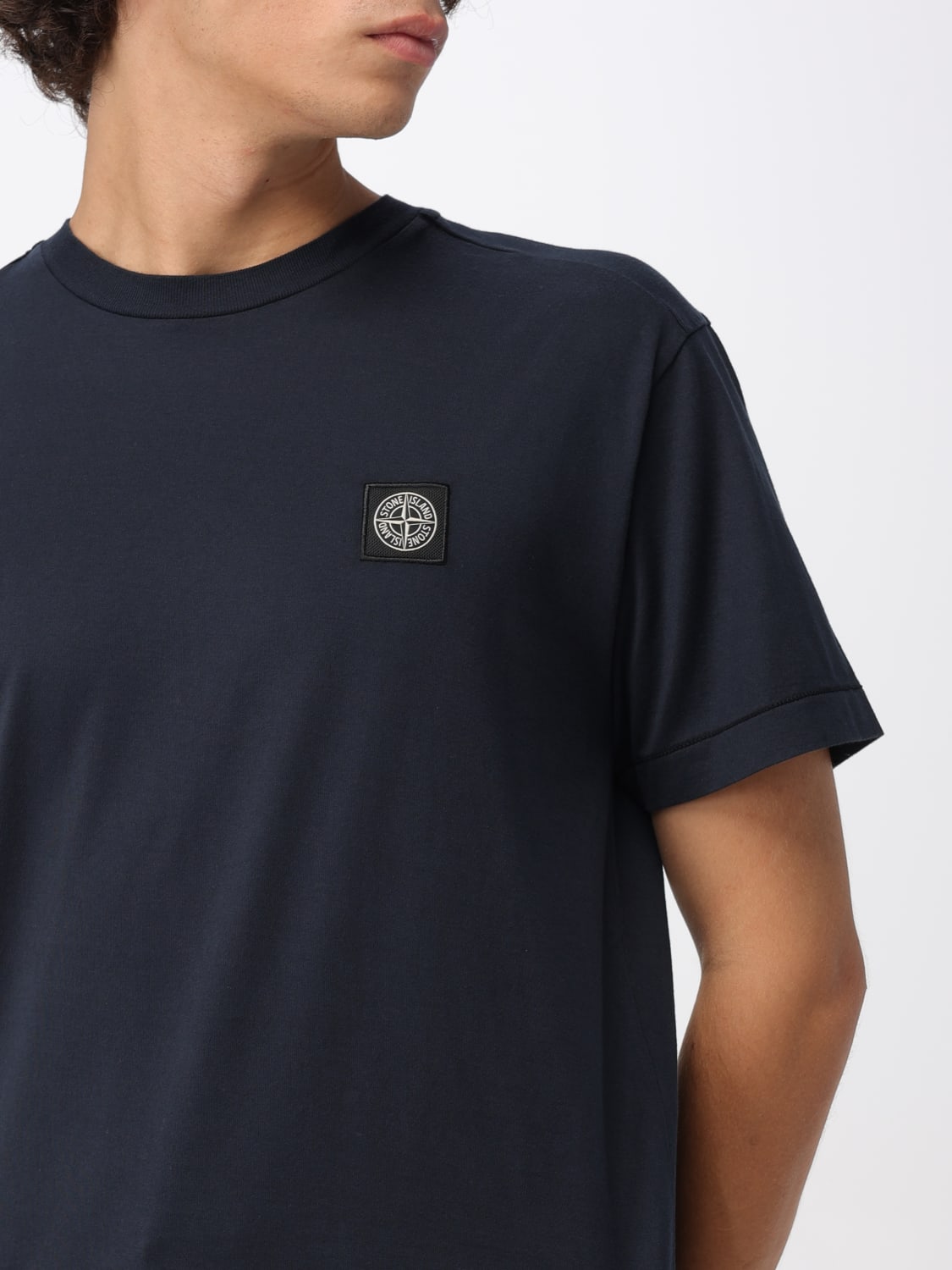 STONE ISLAND T-SHIRT: T-shirt men Stone Island, Blue - Img 4