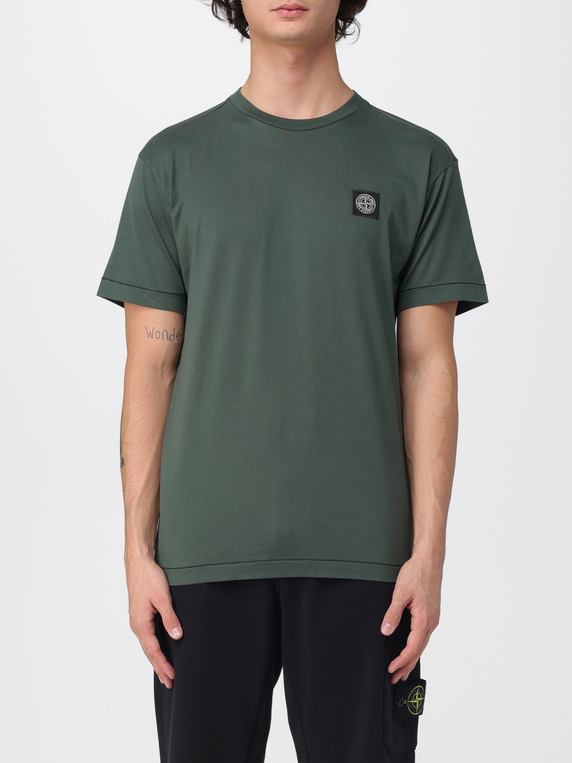 STONE ISLAND T-SHIRT: T-shirt herren Stone Island, Grün - Img 1