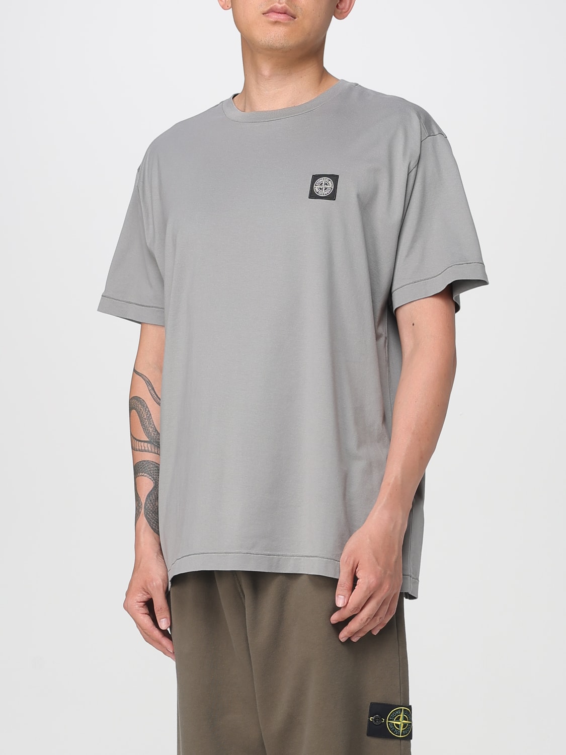 STONE ISLAND T-SHIRT: T-shirt men Stone Island, Grey - Img 4