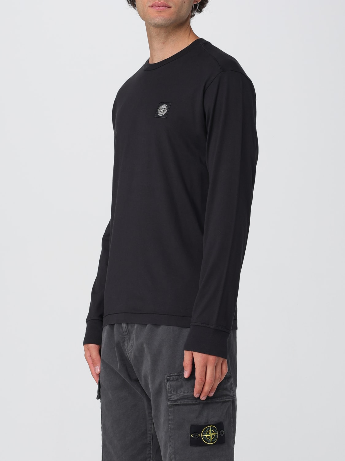 STONE ISLAND T-SHIRT: T-shirt men Stone Island, Black - Img 4