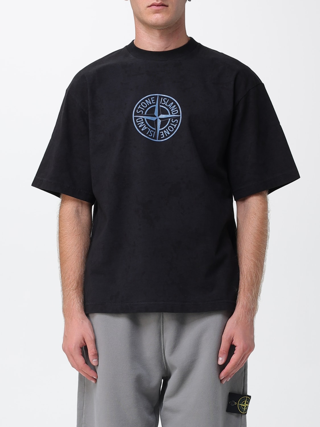 STONE ISLAND T-SHIRT: T-shirt men Stone Island, Black - Img 1
