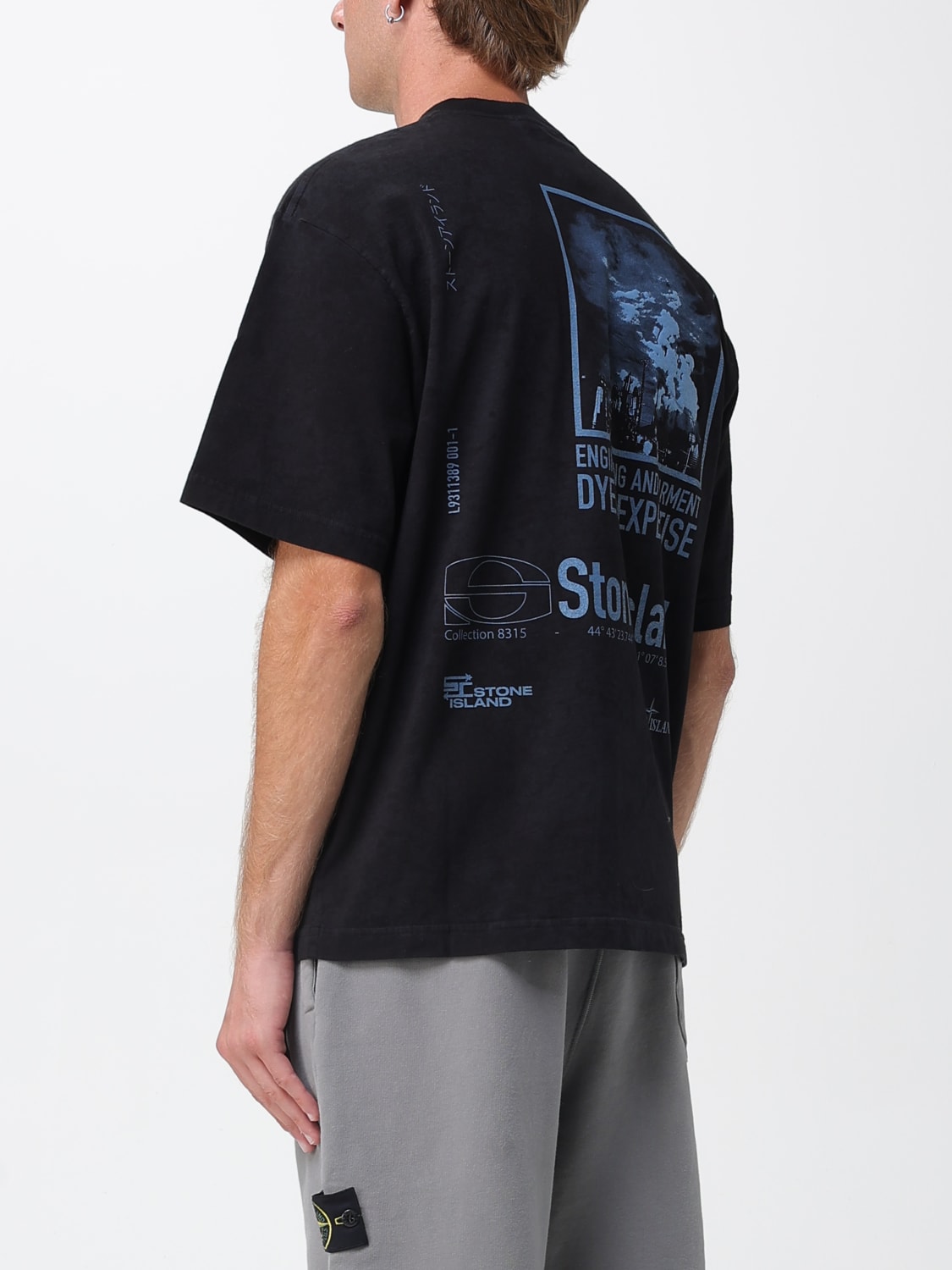 STONE ISLAND T-SHIRT: T-shirt men Stone Island, Black - Img 3