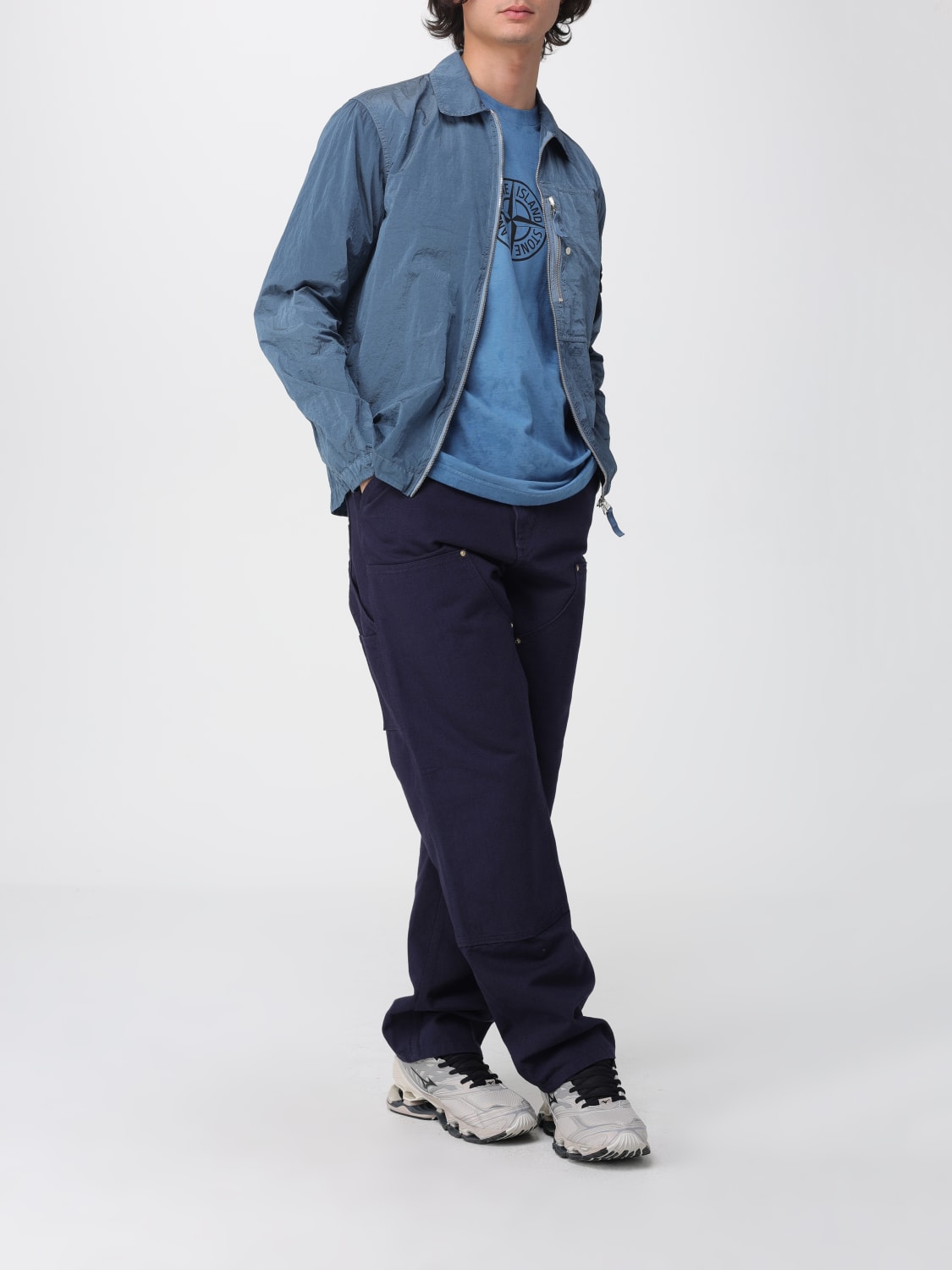 STONE ISLAND T-SHIRT: T-shirt men Stone Island, Gnawed Blue - Img 2