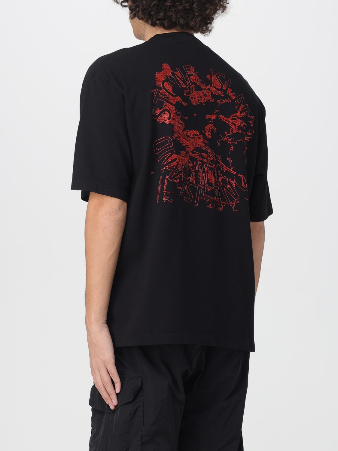 STONE ISLAND T-SHIRT: T-shirt men Stone Island, Black - Img 3