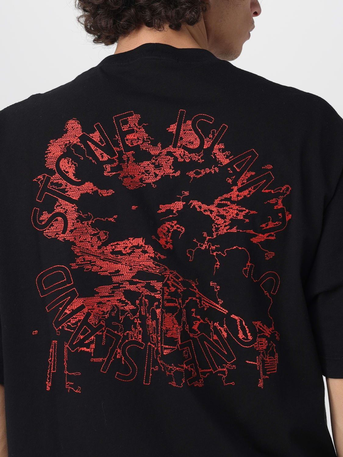 STONE ISLAND T-SHIRT: T-shirt men Stone Island, Black - Img 5