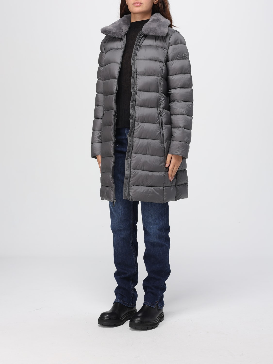 MICHAEL KORS 外套: 外套 女士 Michael Kors, 灰色 - Img 3