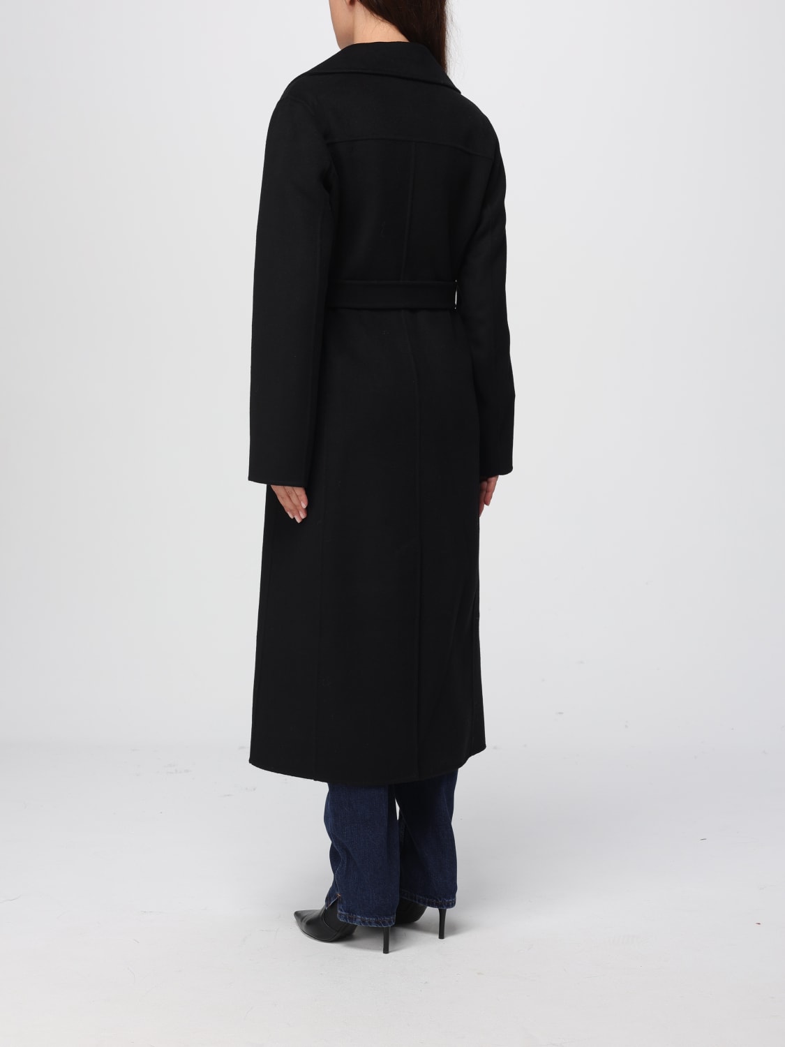 MICHAEL KORS CAPPOTTO: Cappotto in lana Michael Kors con cintura, Nero - Img 2