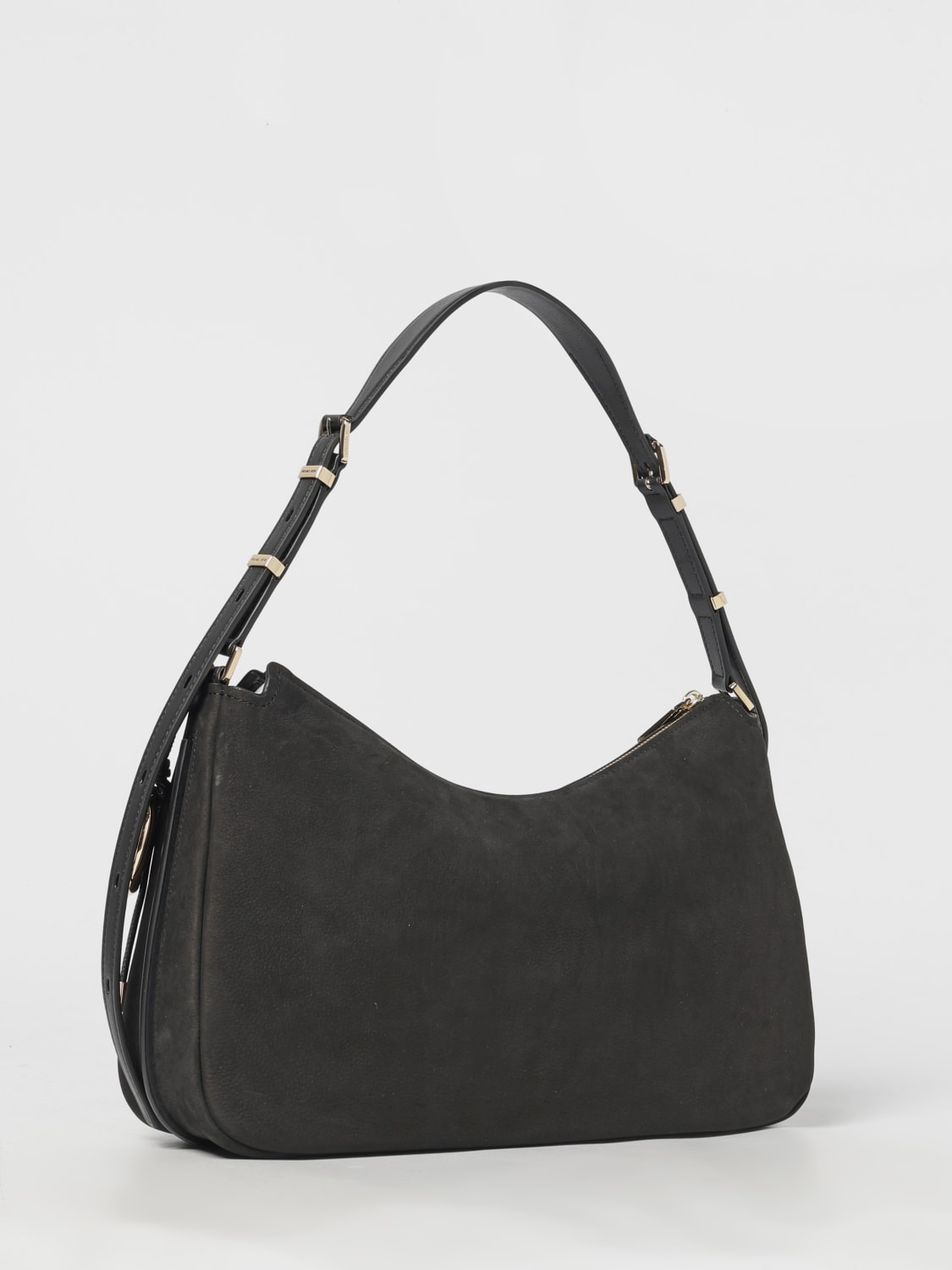 MICHAEL KORS BORSA A SPALLA: Borsa Nolita Medium Michael Kors in nabuk , Nero - Img 2