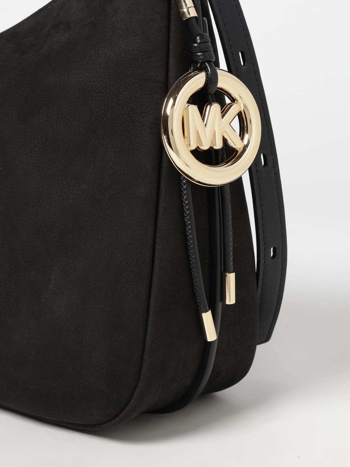 MICHAEL KORS BORSA A SPALLA: Borsa Nolita Medium Michael Kors in nabuk , Nero - Img 3