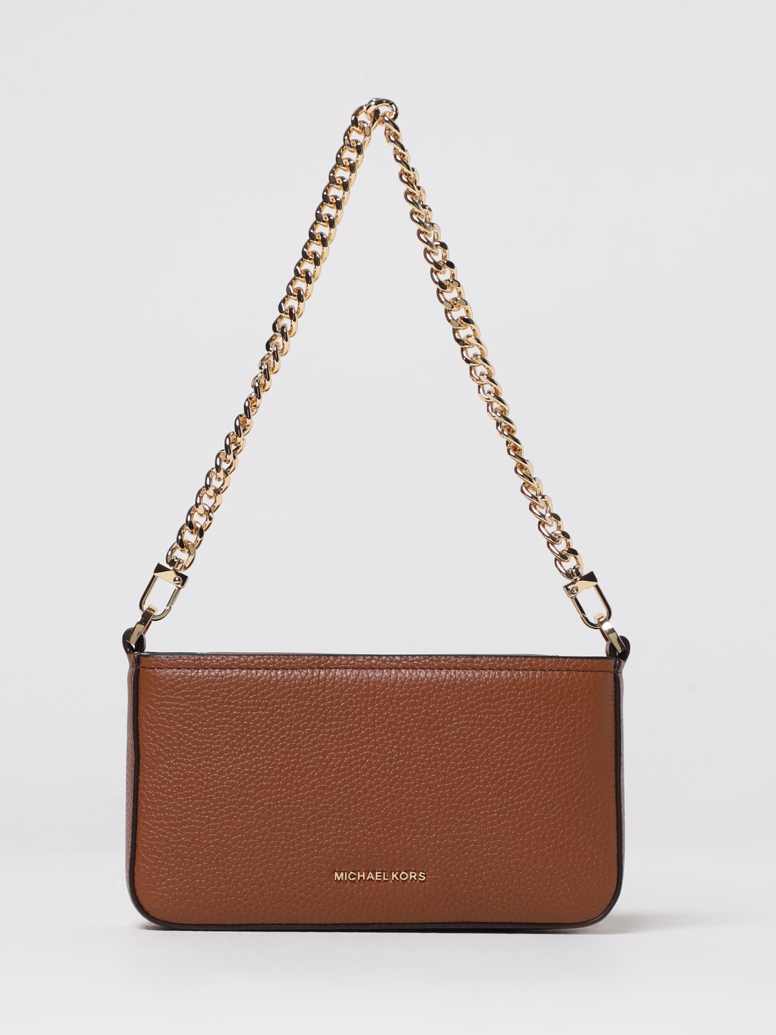 MICHAEL KORS BORSA MINI: Borsa Bryant Small Michael Kors in pelle a grana , Marrone - Img 1