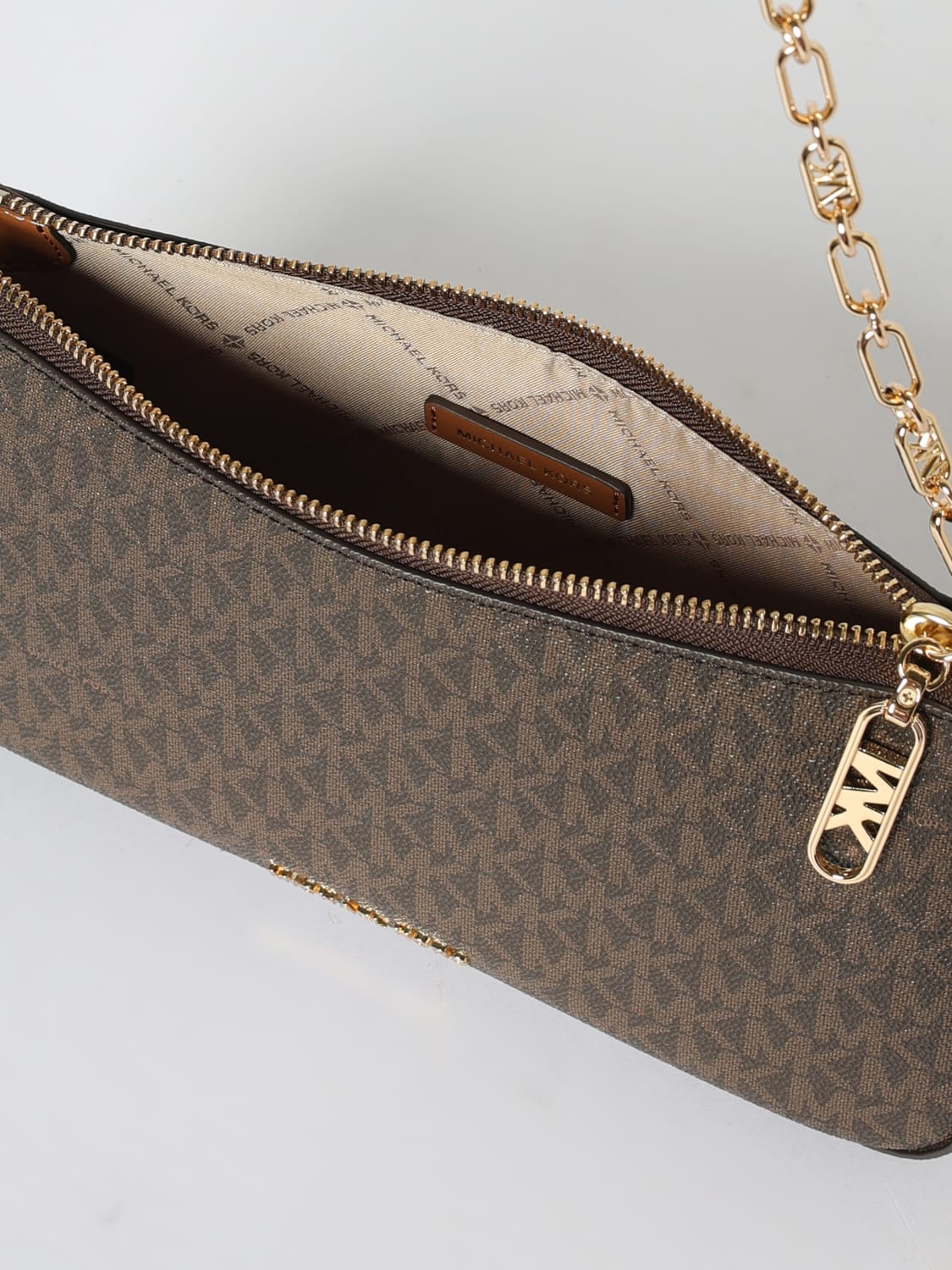 MICHAEL KORS SCHULTERTASCHE: Schultertasche damen Michael Kors, Braun - Img 3