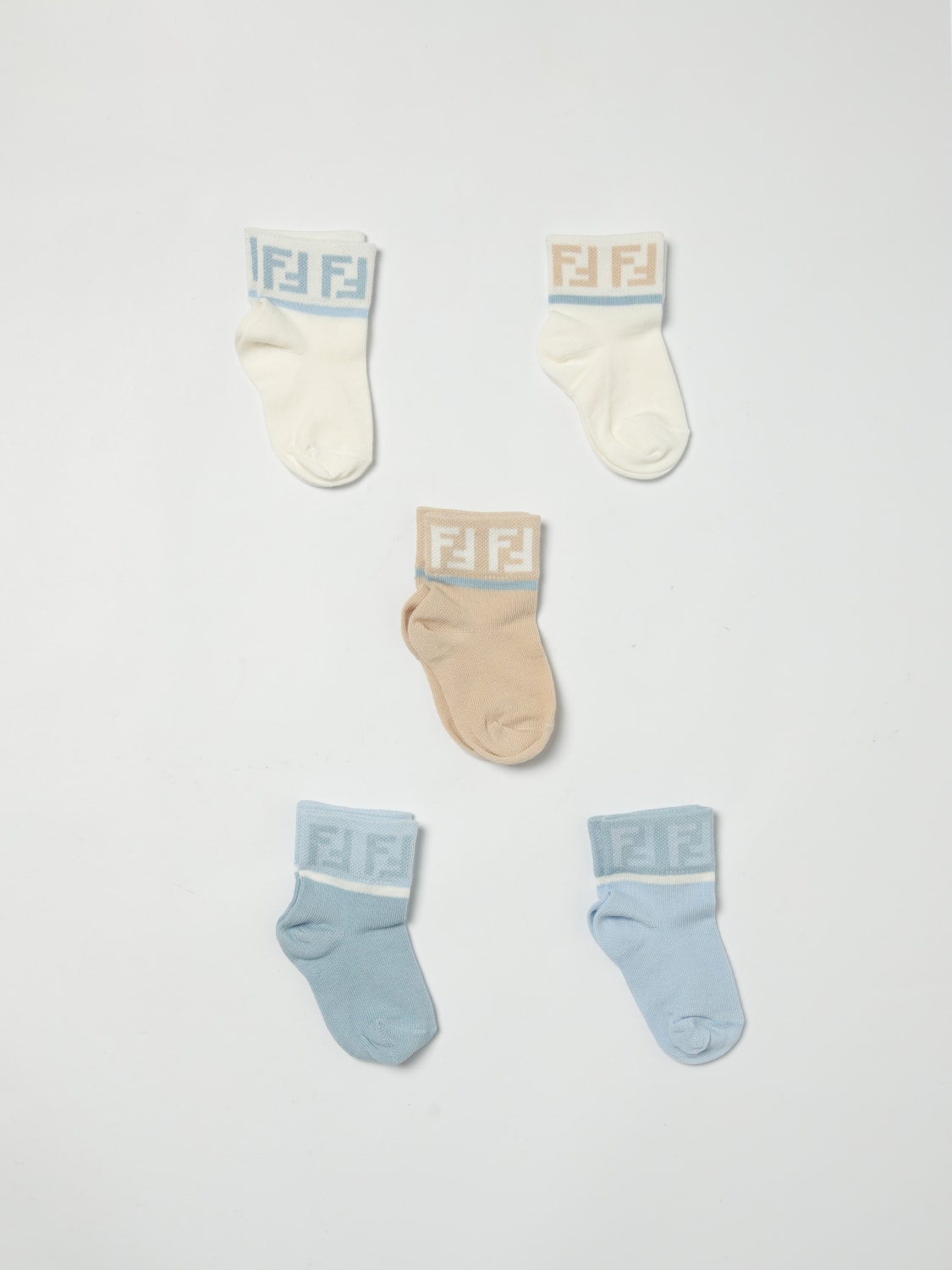 FENDI SOCKS: Socks baby kids Fendi, Multicolor - Img 1