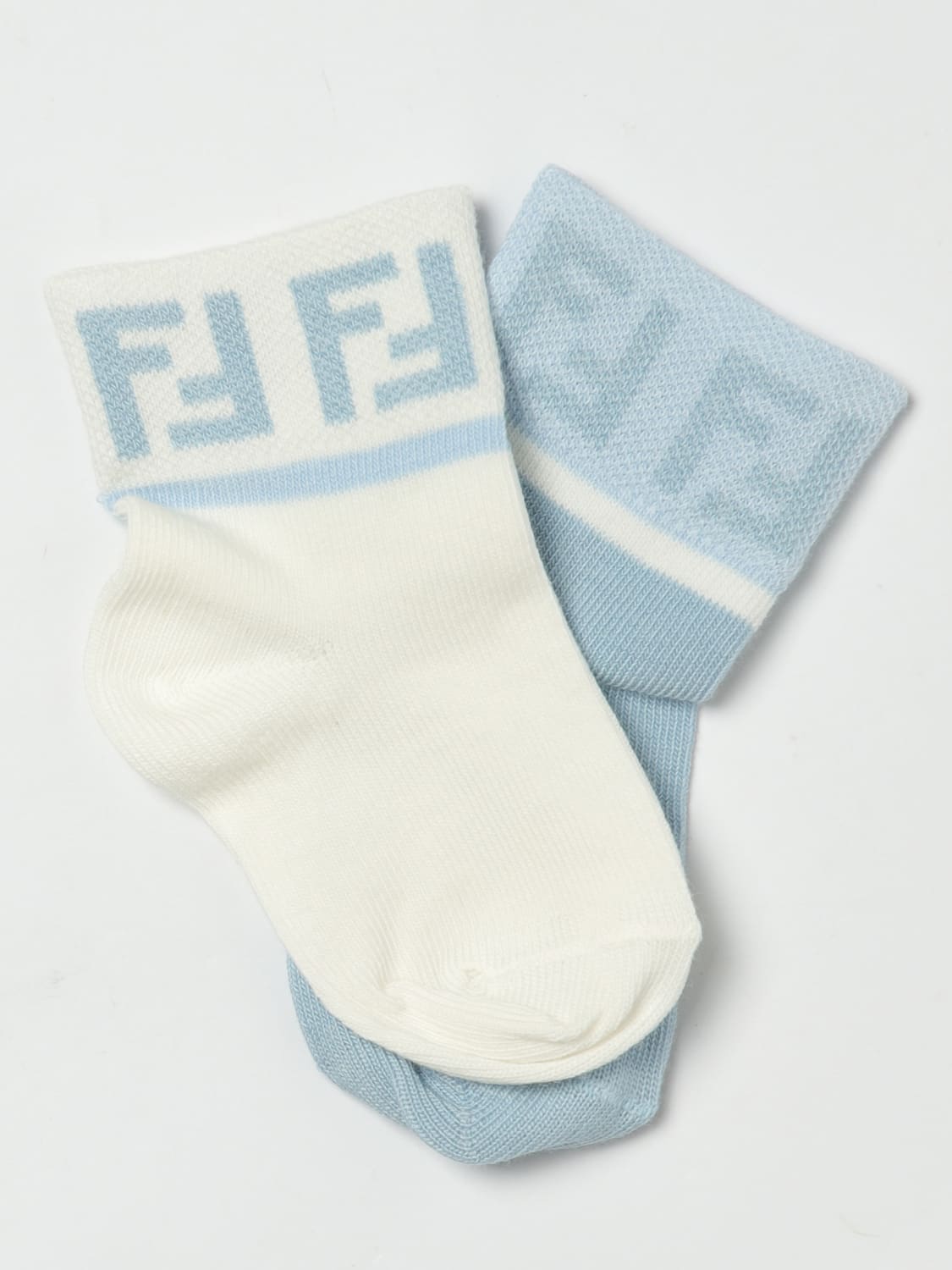 FENDI SOCKS: Socks baby kids Fendi, Multicolor - Img 2