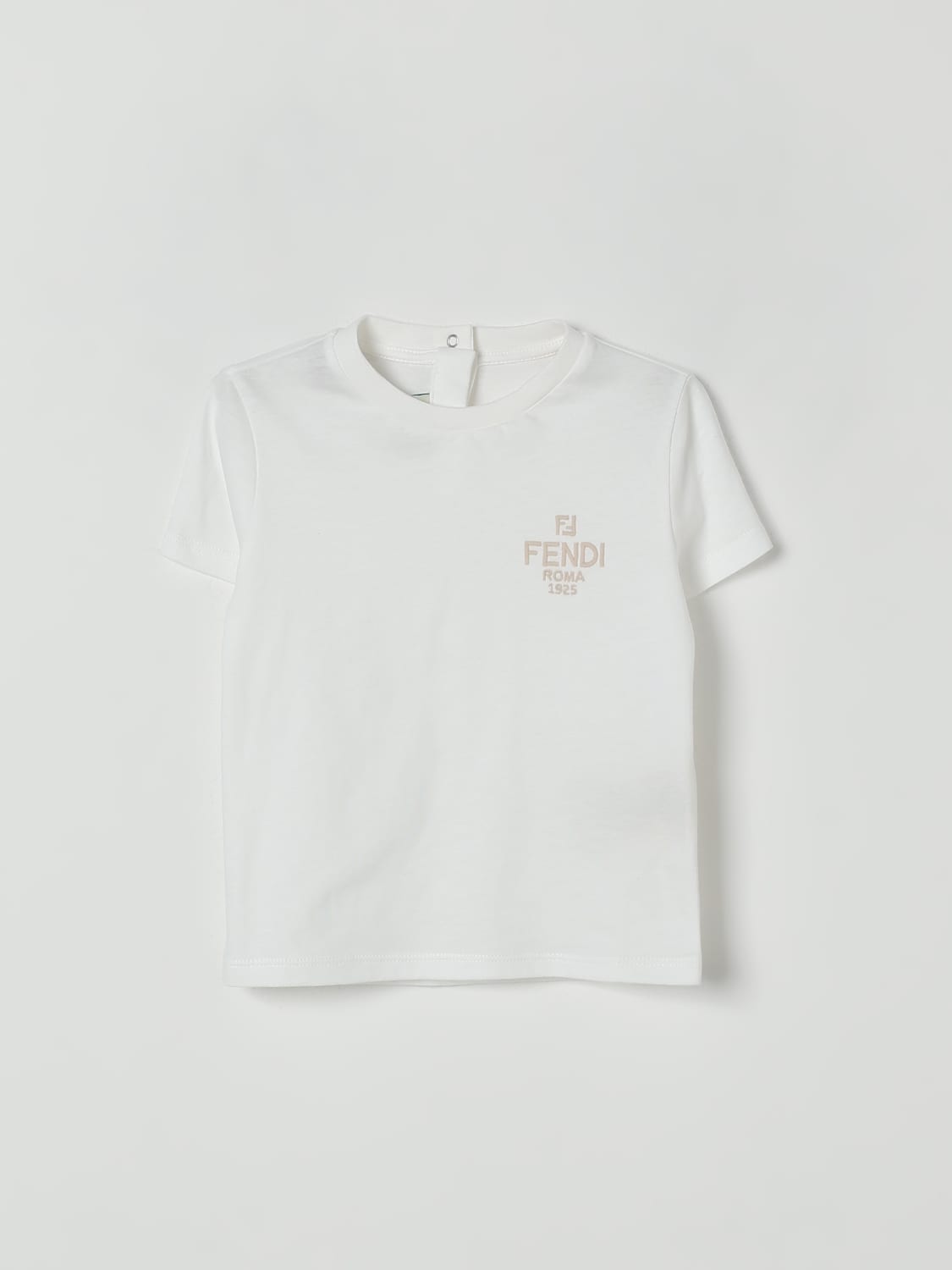 FENDI T-SHIRT: T-shirt kids Fendi, White - Img 1