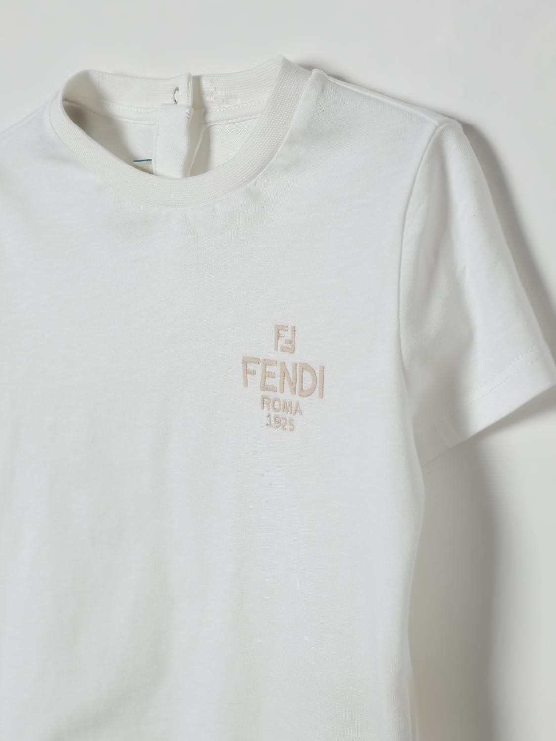 FENDI T-SHIRT: T-shirt kids Fendi, White - Img 3