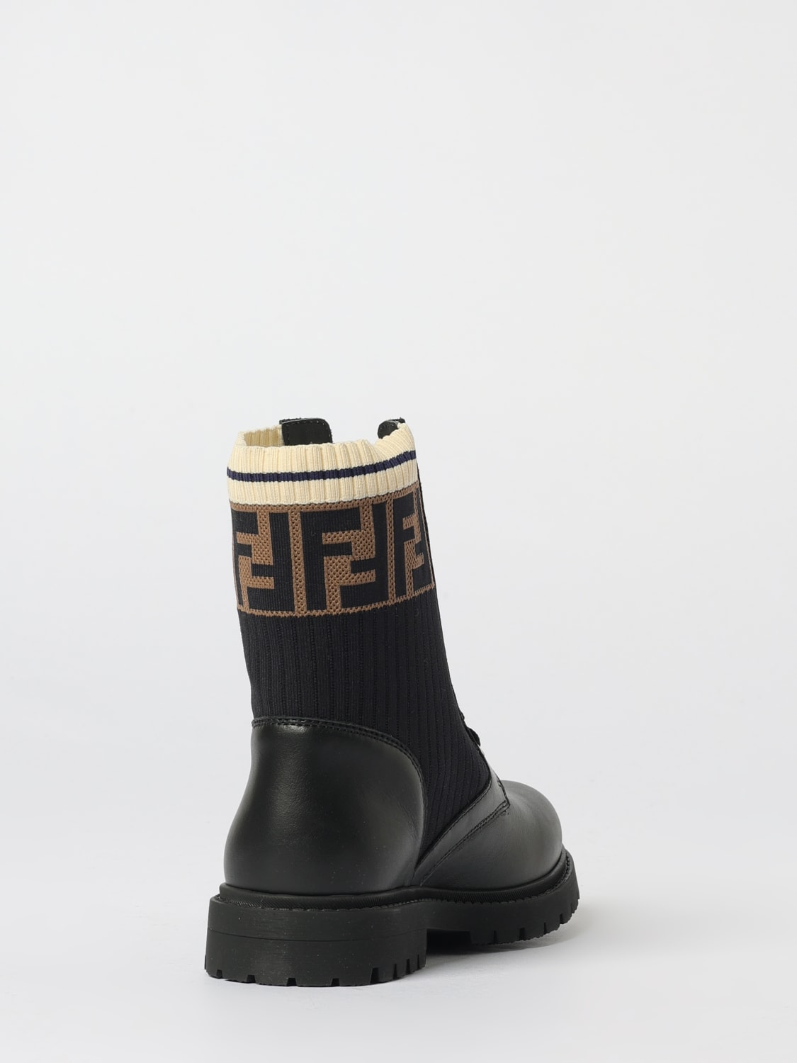 FENDI SHOES: Shoes kids Fendi, Black - Img 3