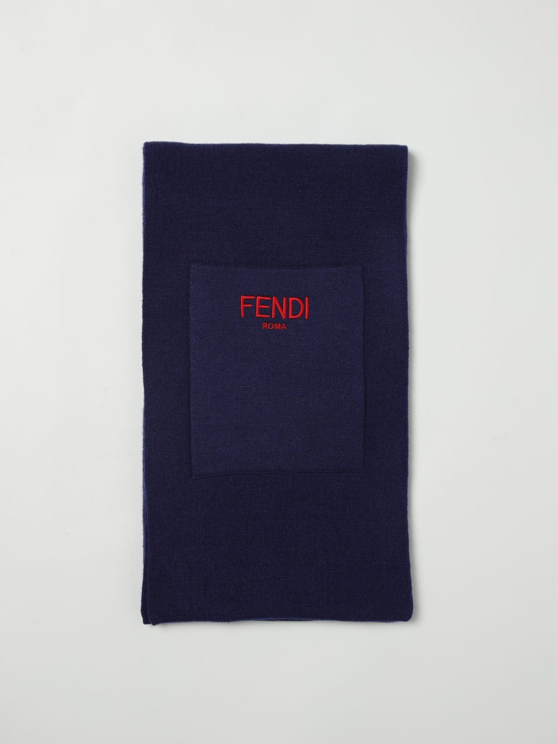 FENDI SCIARPA: Sciarpa FF Fendi in lana , Fantasia - Img 1