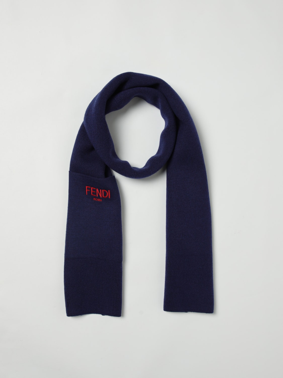 FENDI SCIARPA: Sciarpa FF Fendi in lana , Fantasia - Img 2