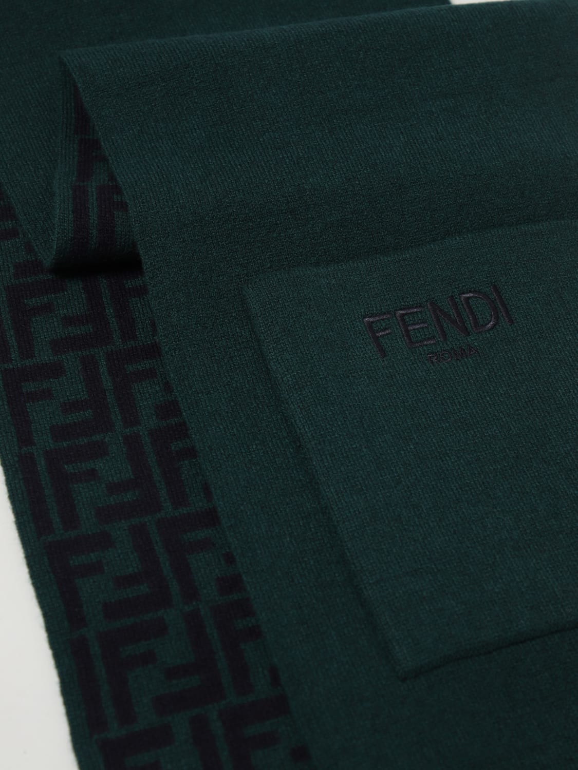 FENDI SCHAL: Schal kinder Fendi, Grün - Img 3