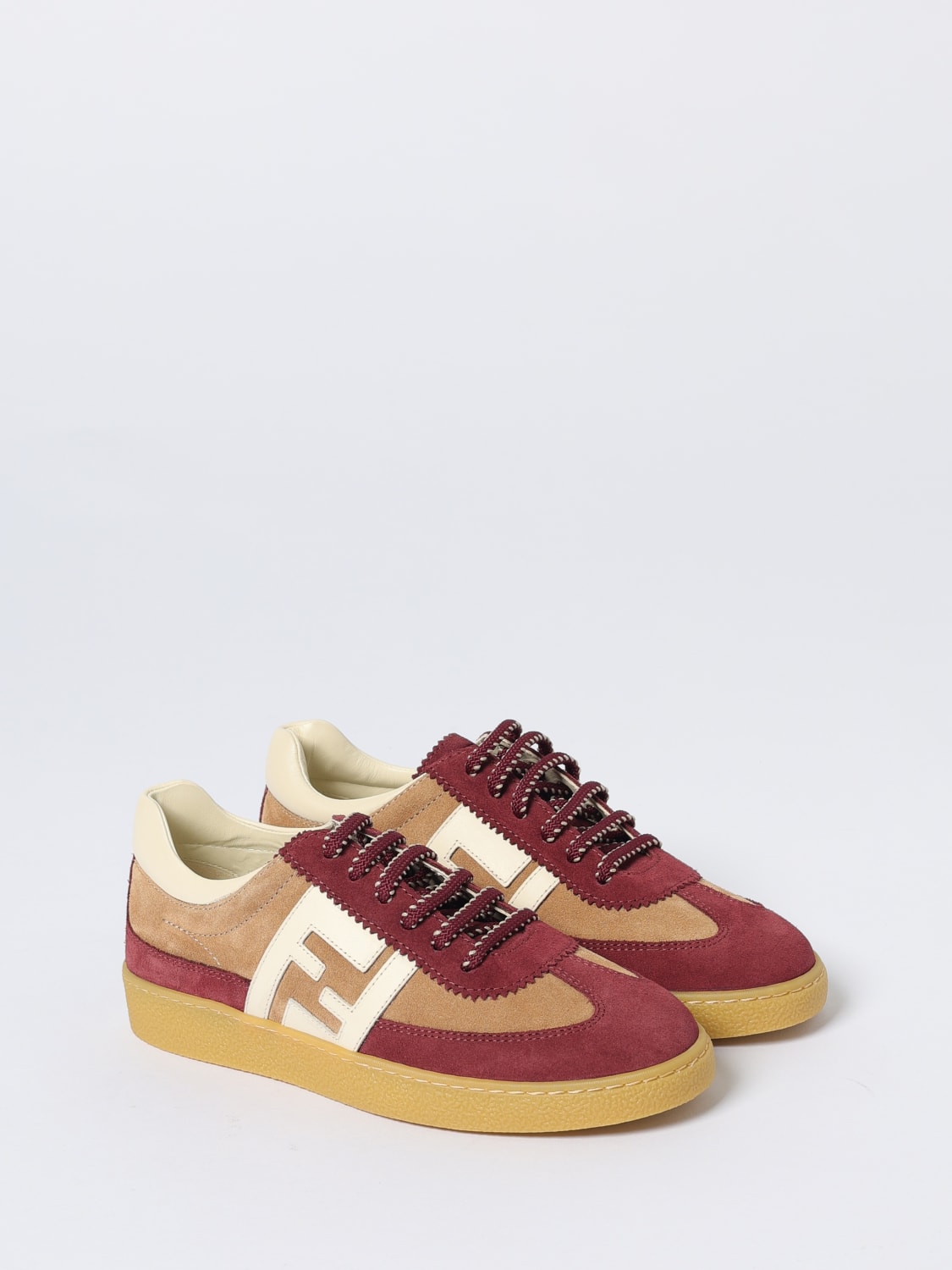 FENDI SNEAKERS: Sneakers kids Fendi, Burgundy - Img 2