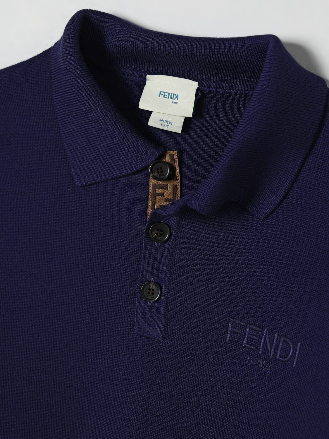 FENDI PULLOVER: Pullover kinder Fendi, Blau - Img 3