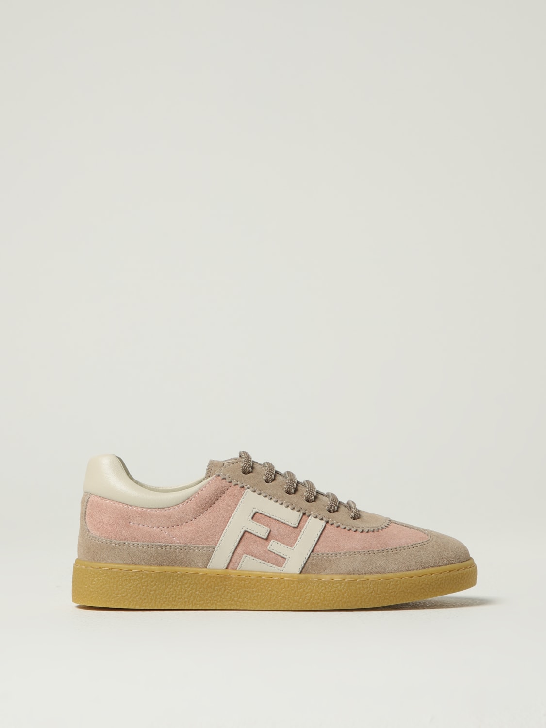 FENDI SNEAKERS: Sneakers kids Fendi, Camel - Img 1