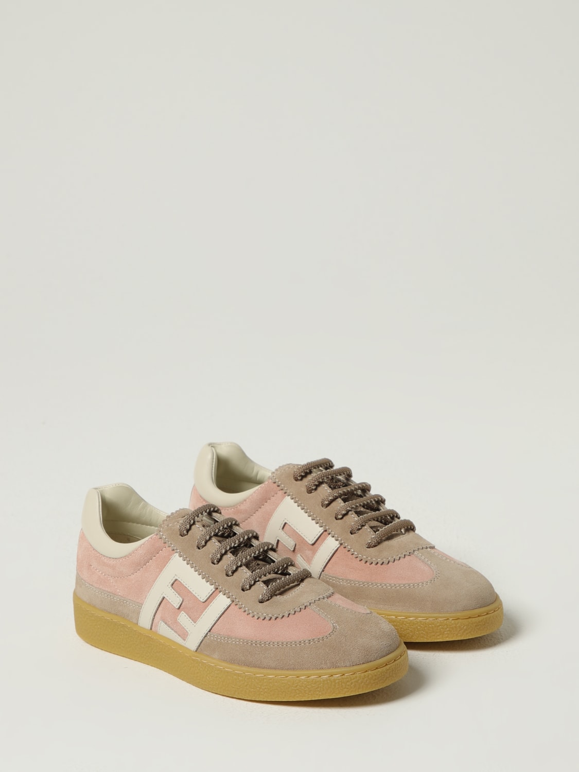 FENDI SNEAKERS: Sneakers kids Fendi, Camel - Img 2
