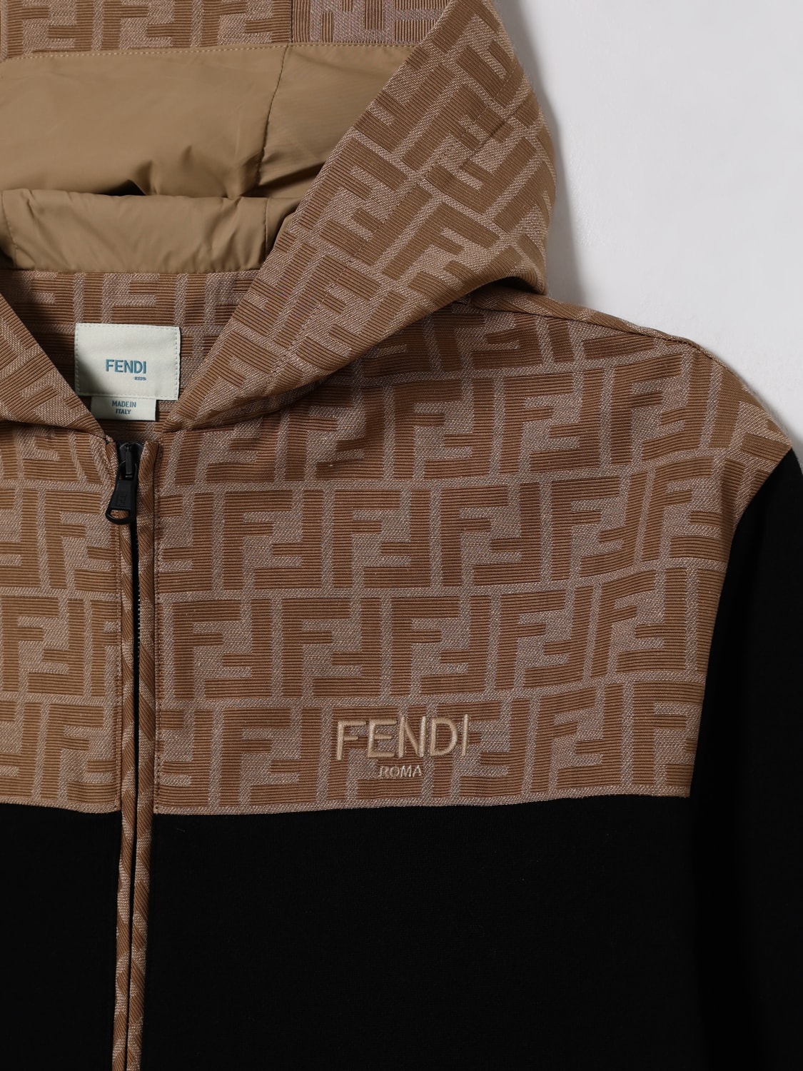 FENDI JACKE: Jacke kinder Fendi, Camel - Img 3