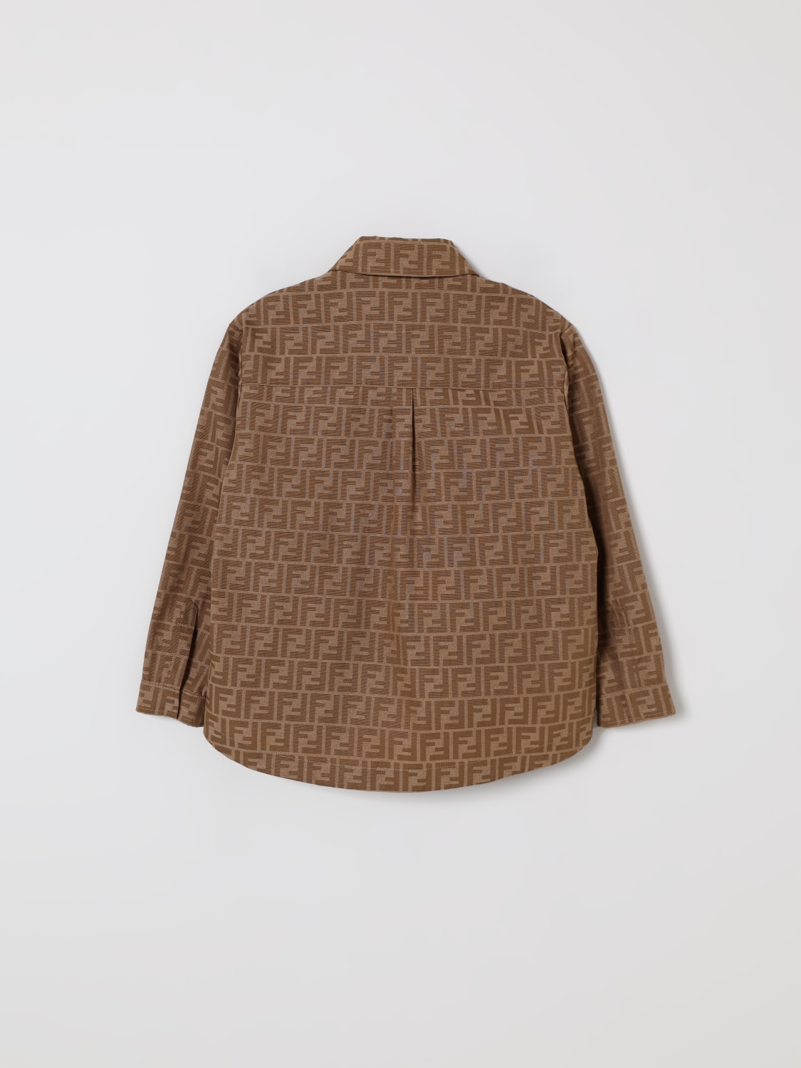 FENDI SHIRT: Fendi boys' shirt, Camel - Img 2