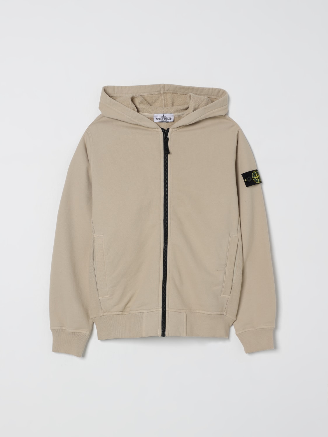STONE ISLAND JUNIOR SWEATER: Sweater kids Stone Island Junior, Sand - Img 1