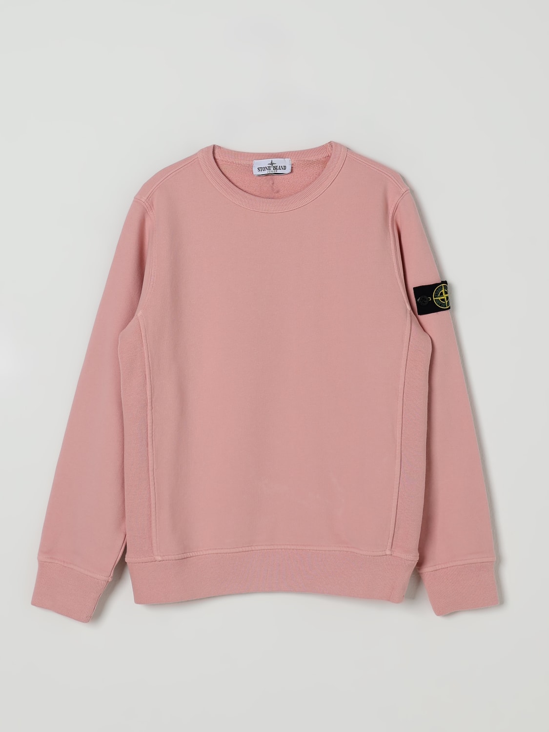 STONE ISLAND JUNIOR PULLOVER: Pullover kinder Stone Island Junior, Pink - Img 1