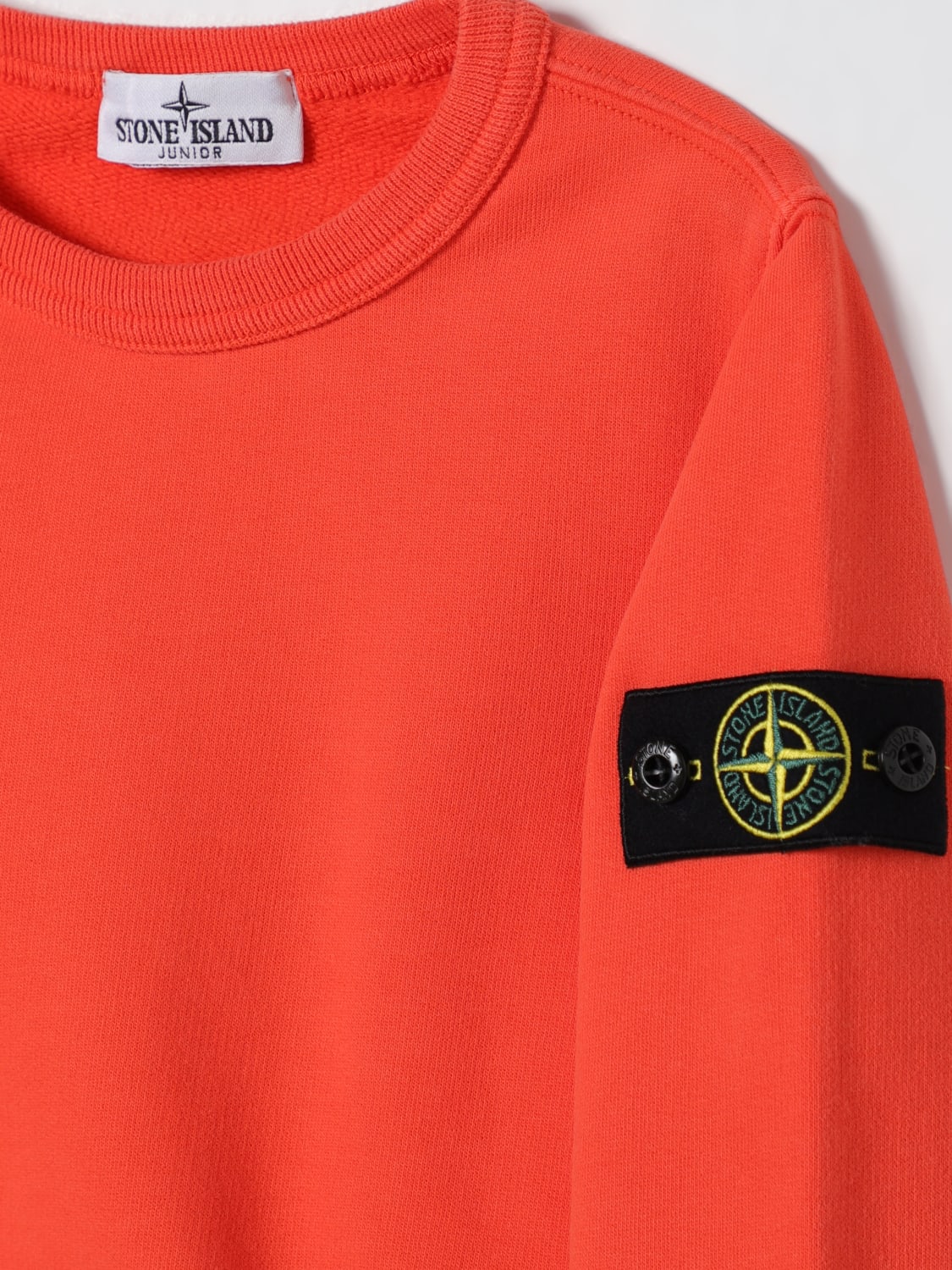 STONE ISLAND JUNIOR SWEATER: Sweater kids Stone Island Junior, Coral - Img 3
