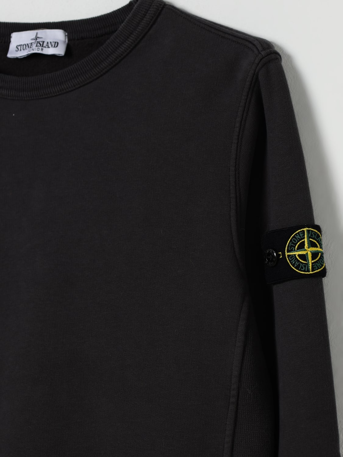 STONE ISLAND JUNIOR PULLOVER: Pullover kinder Stone Island Junior, Grau - Img 3