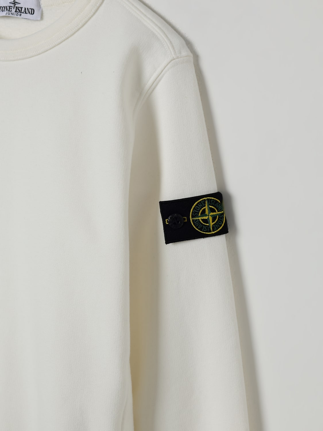 STONE ISLAND JUNIOR JERSEY: Jersey niños Stone Island Junior, Beige - Img 3