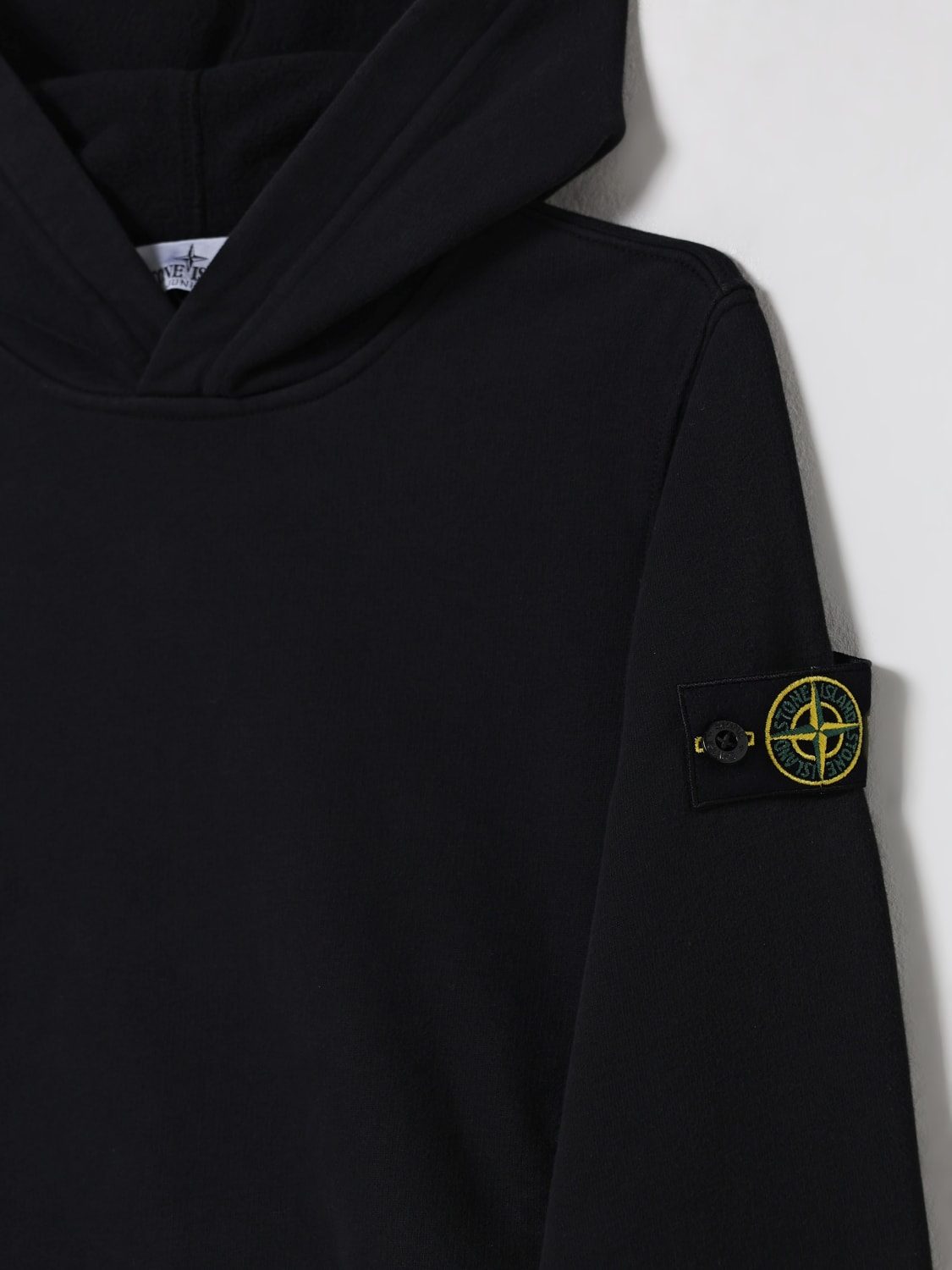 STONE ISLAND JUNIOR PULLOVER: Pullover kinder Stone Island Junior, Schwarz - Img 3