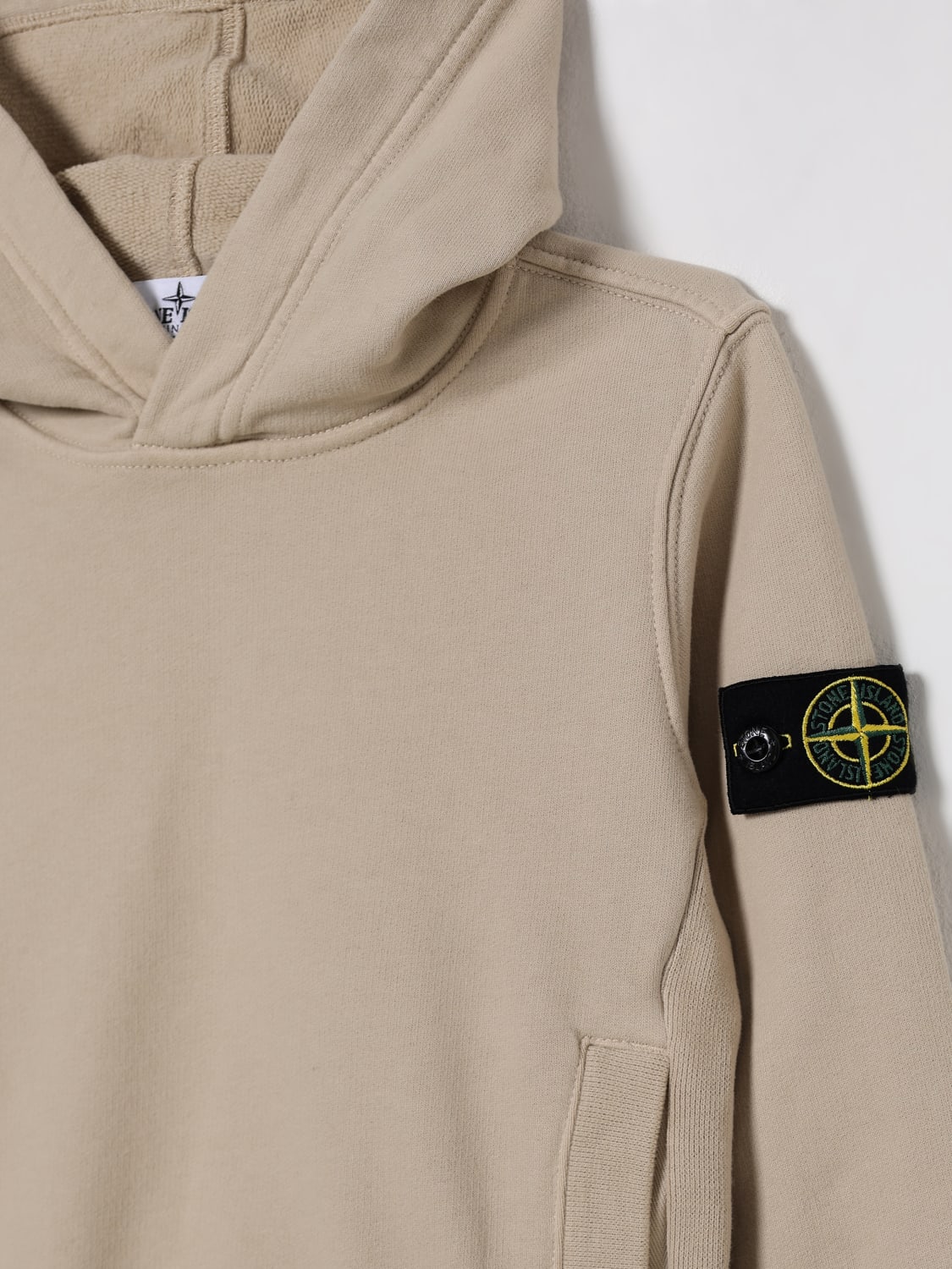 STONE ISLAND JUNIOR SWEATER: Sweater kids Stone Island Junior, Beige - Img 3