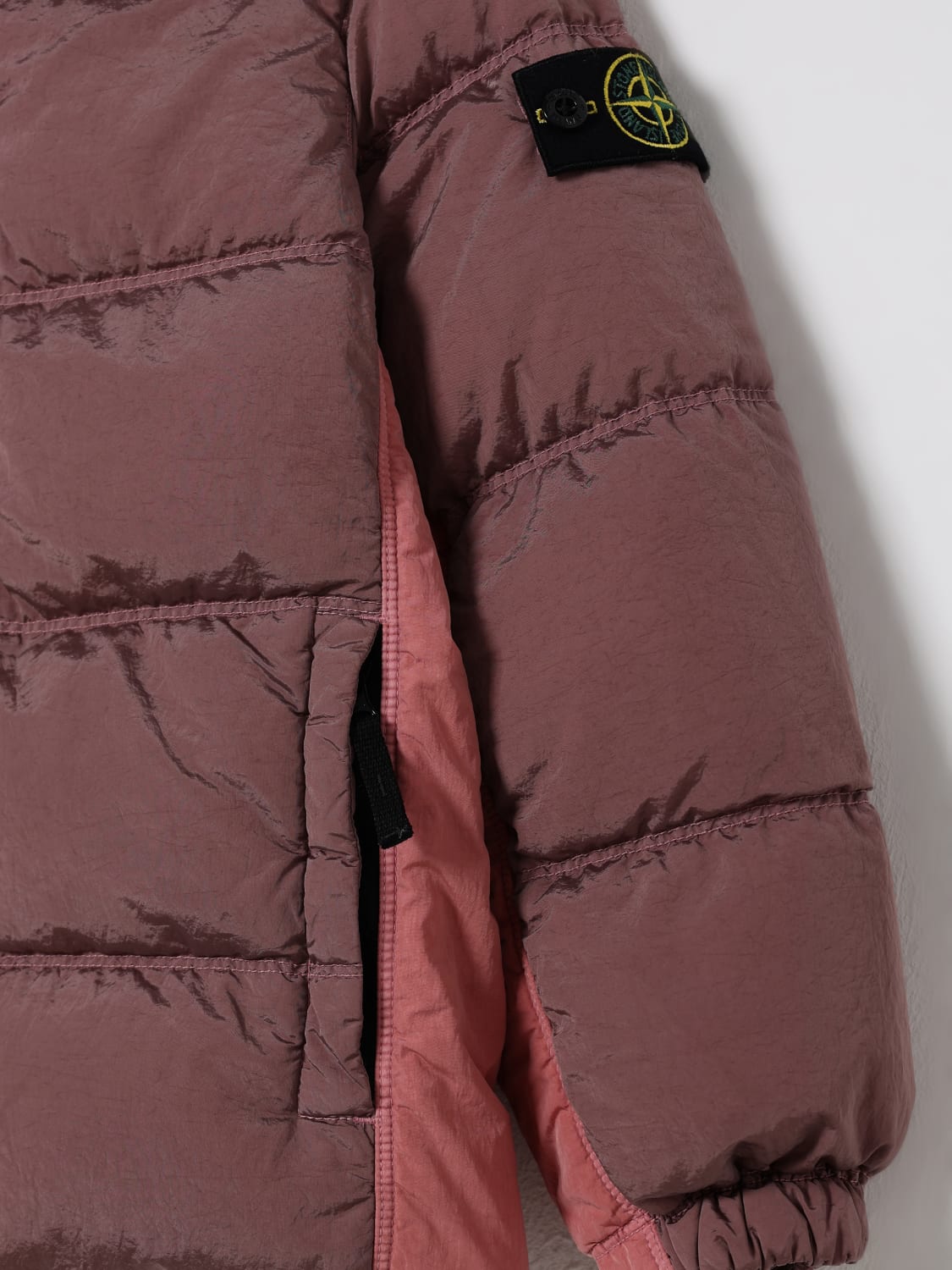 STONE ISLAND JUNIOR JACKE: Jacke kinder Stone Island Junior, Pink - Img 3