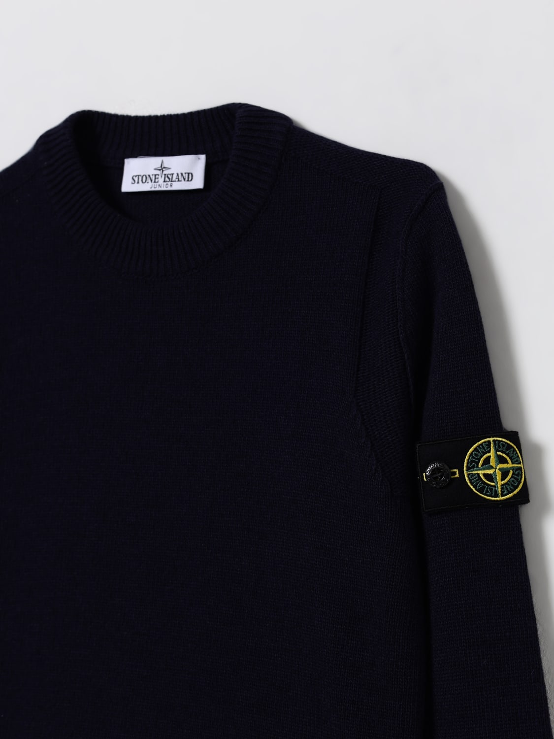 STONE ISLAND JUNIOR PULLOVER: Pullover kinder Stone Island Junior, Navy - Img 3