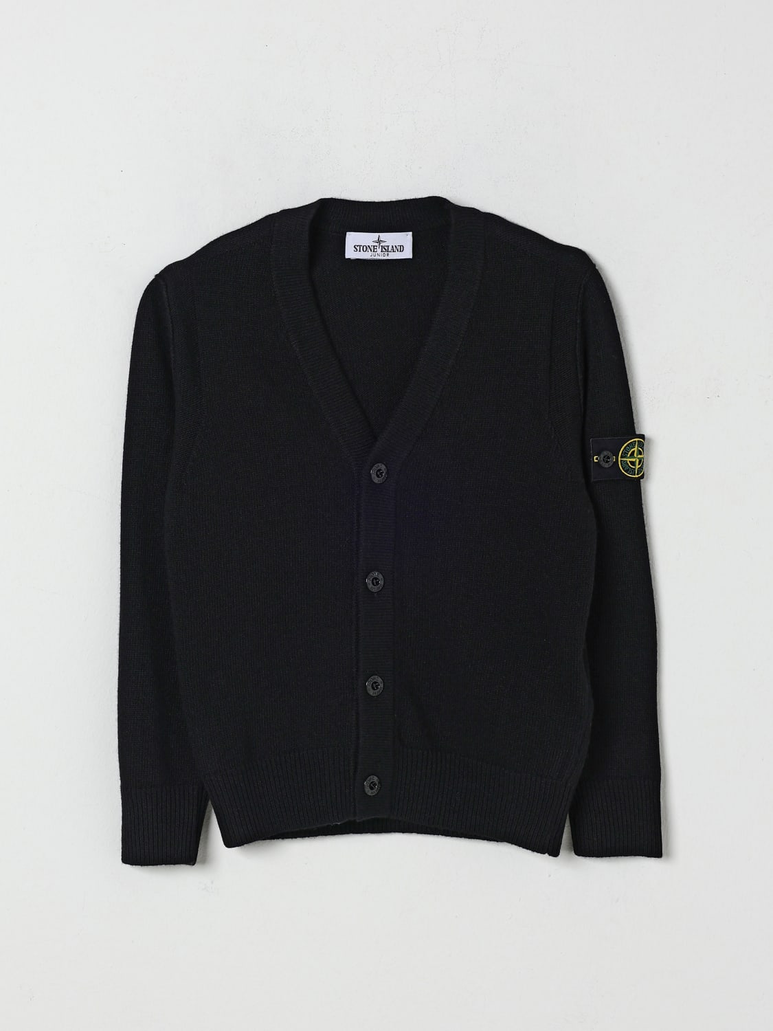 STONE ISLAND JUNIOR SWEATER: Sweater kids Stone Island Junior, Black - Img 1