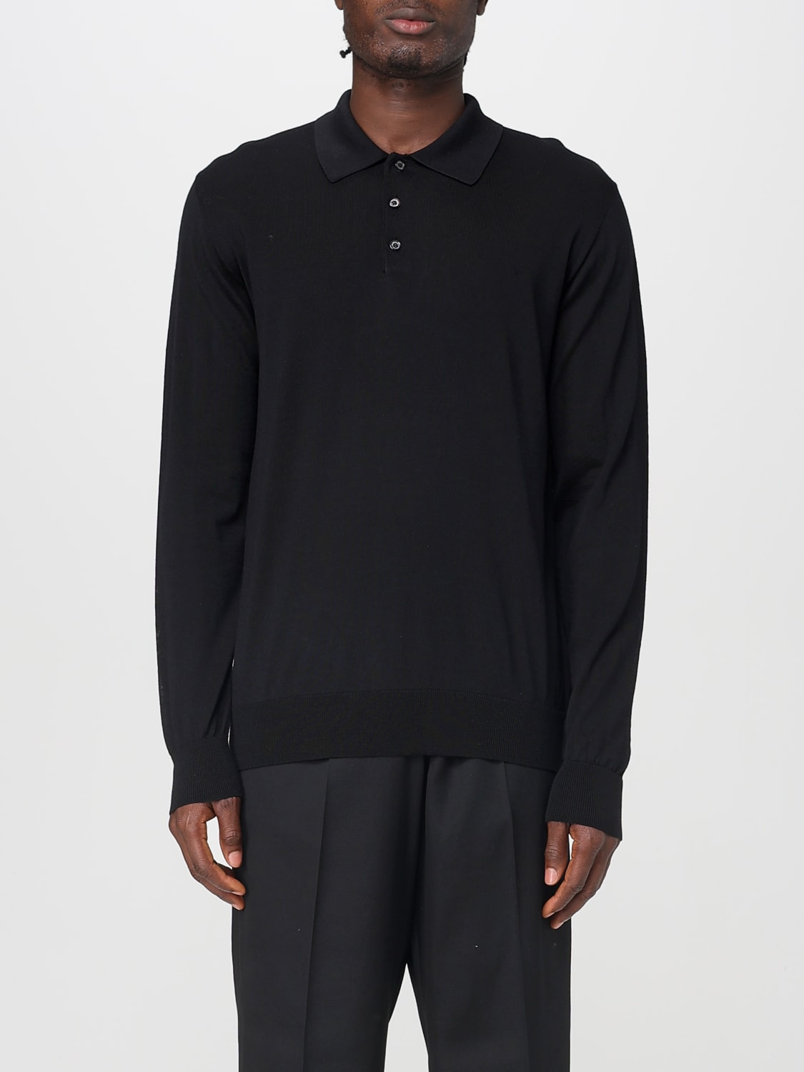 GOLDEN GOOSE POLO SHIRT: Sweater men Golden Goose, Black - Img 1