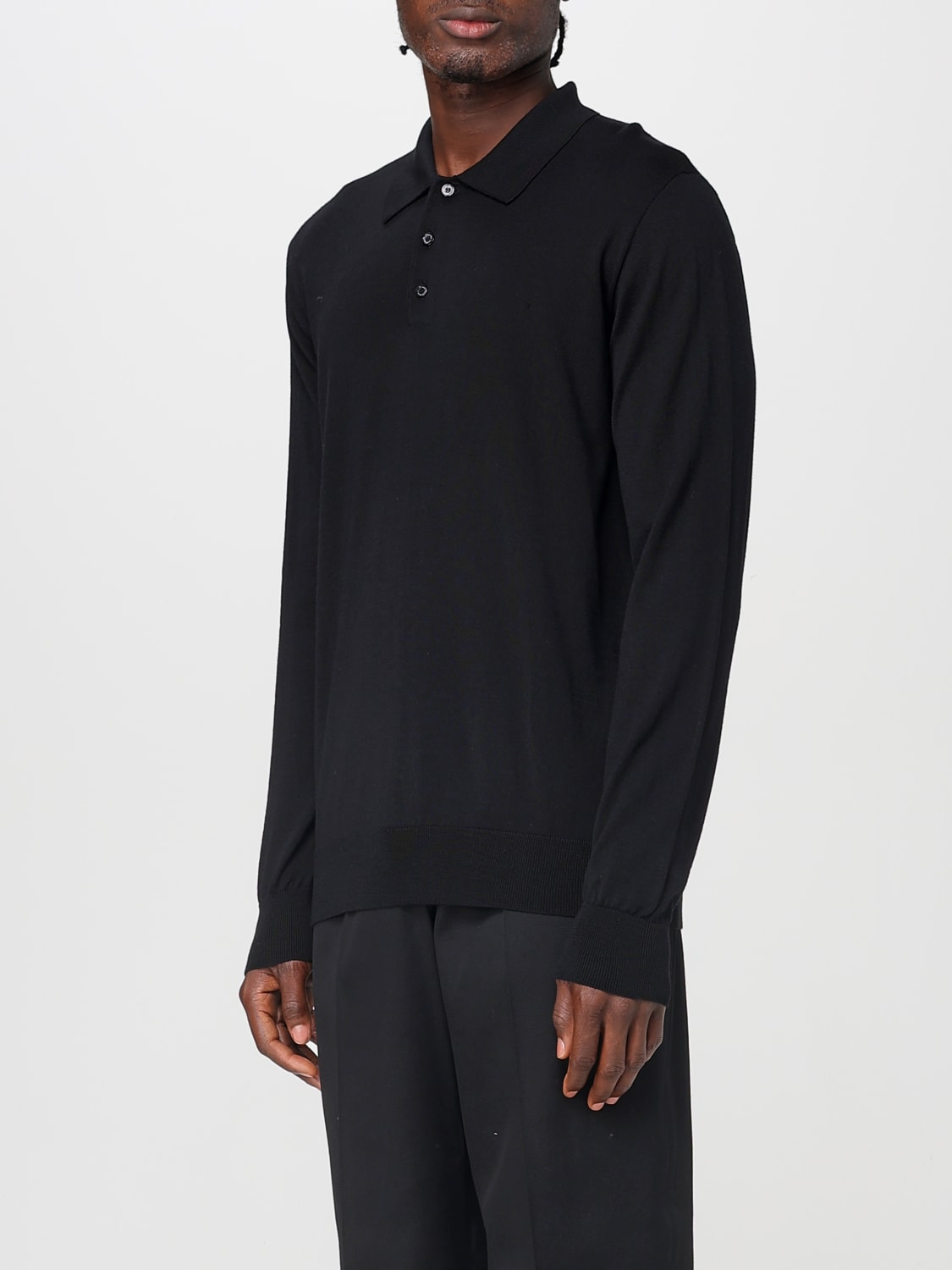 GOLDEN GOOSE POLO SHIRT: Sweater men Golden Goose, Black - Img 4
