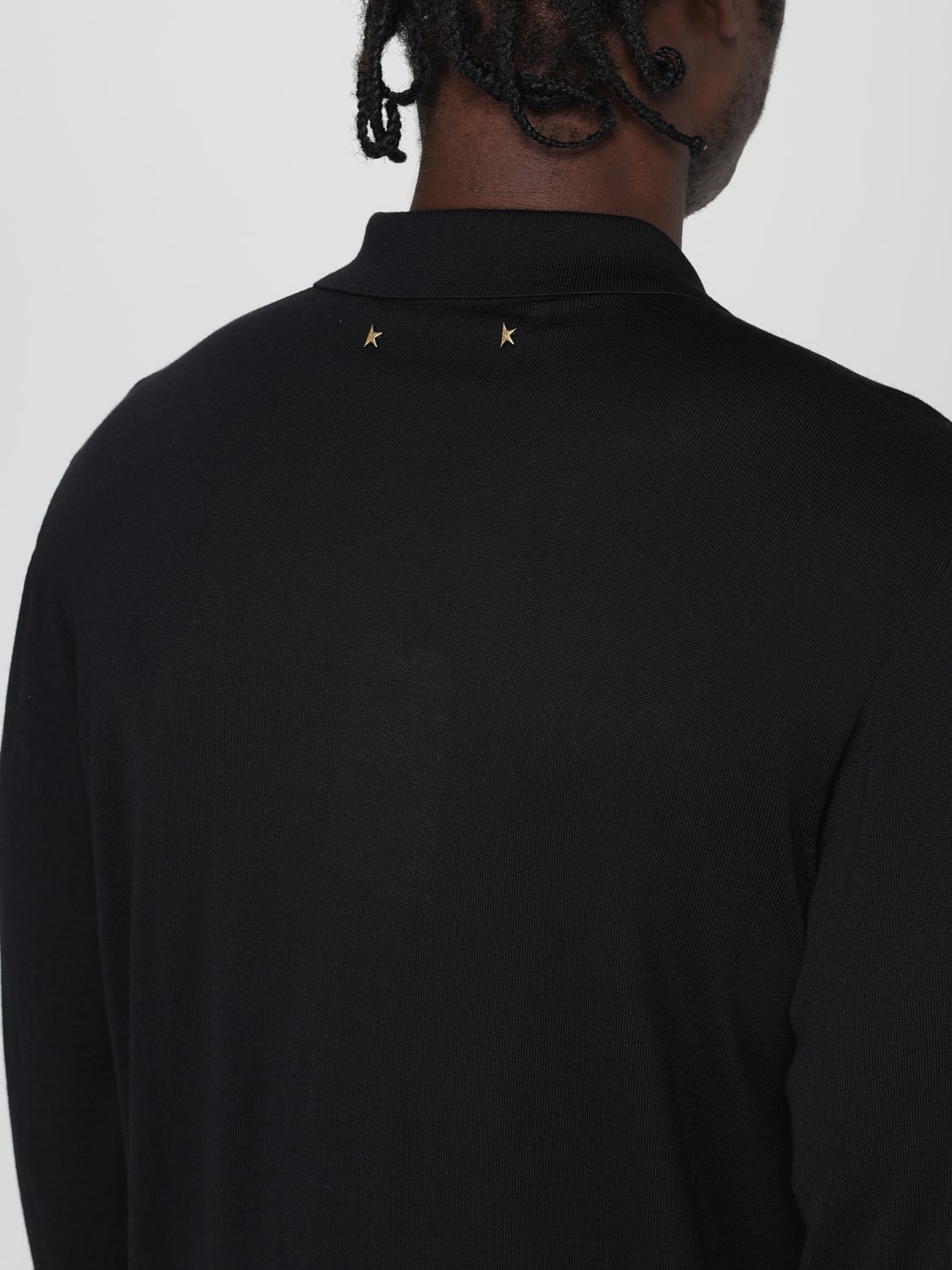 GOLDEN GOOSE POLO SHIRT: Sweater men Golden Goose, Black - Img 5