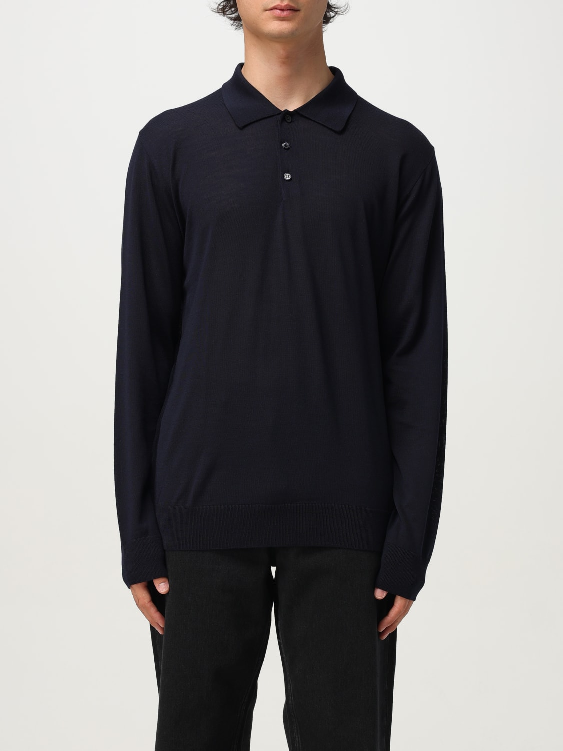 GOLDEN GOOSE POLO SHIRT: Sweater men Golden Goose, Navy - Img 1