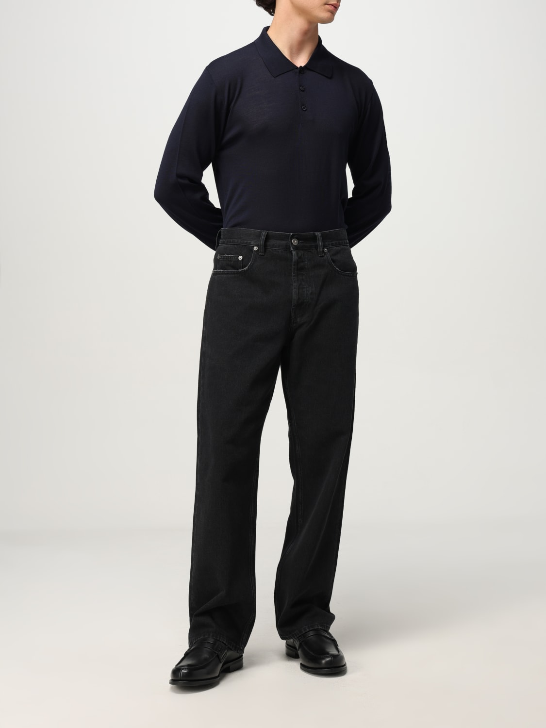 GOLDEN GOOSE POLO SHIRT: Sweater men Golden Goose, Navy - Img 2