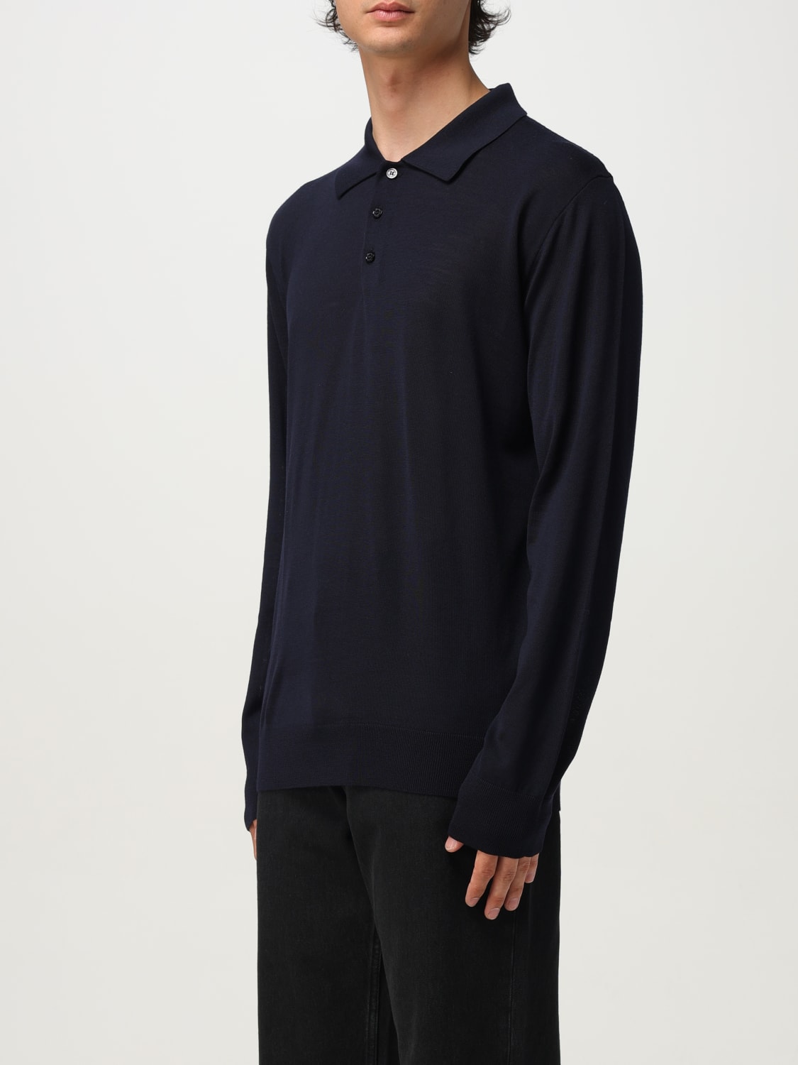 GOLDEN GOOSE POLO SHIRT: Sweater men Golden Goose, Navy - Img 4