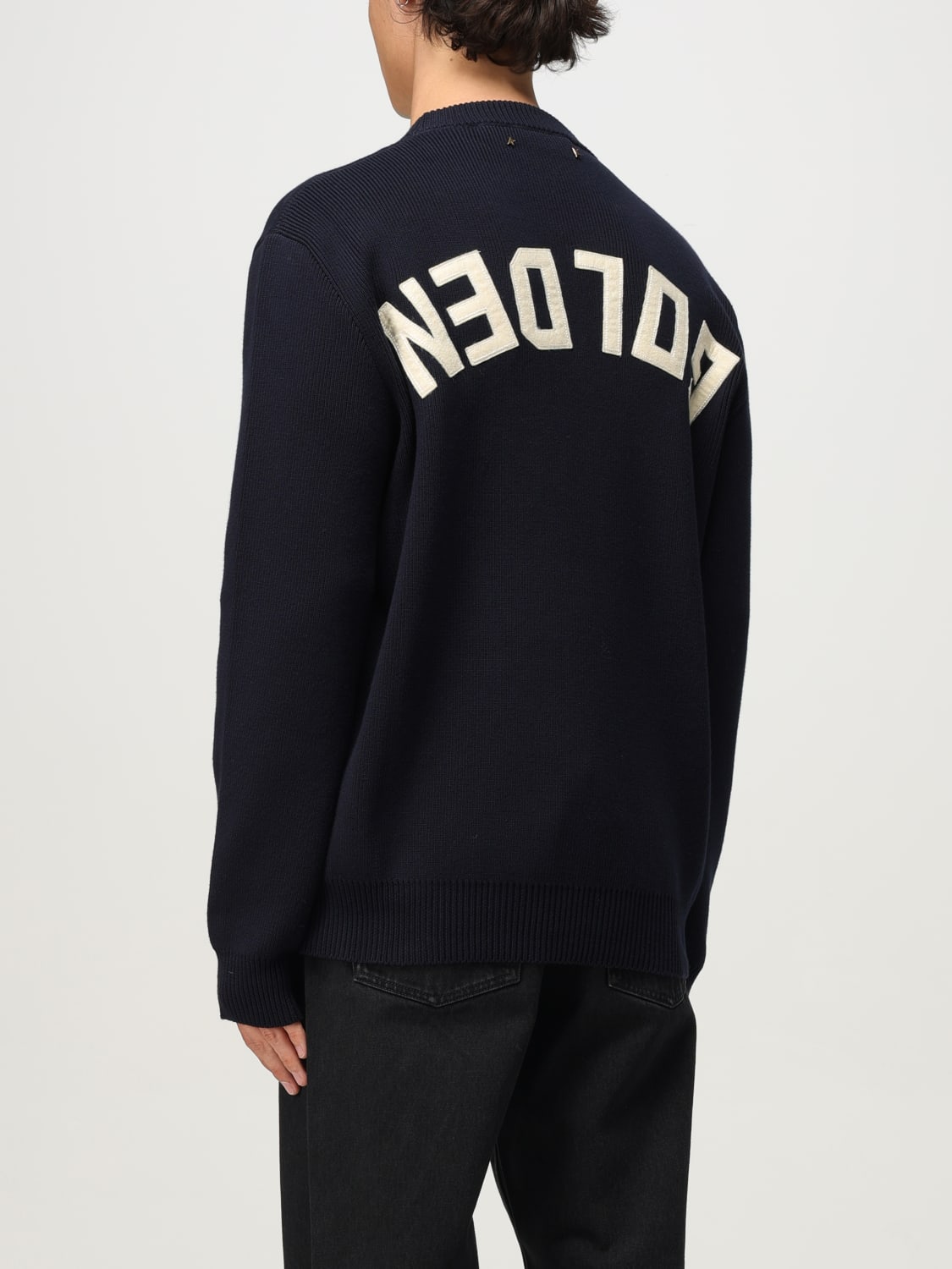 GOLDEN GOOSE СВИТЕР: Свитер Мужское Golden Goose, Синий - Img 3