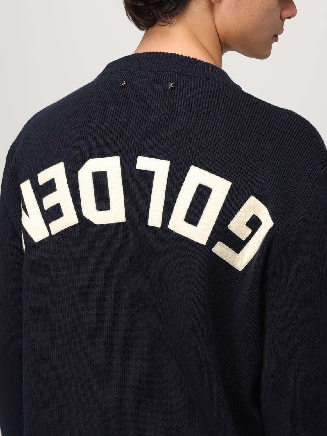 GOLDEN GOOSE СВИТЕР: Свитер Мужское Golden Goose, Синий - Img 5